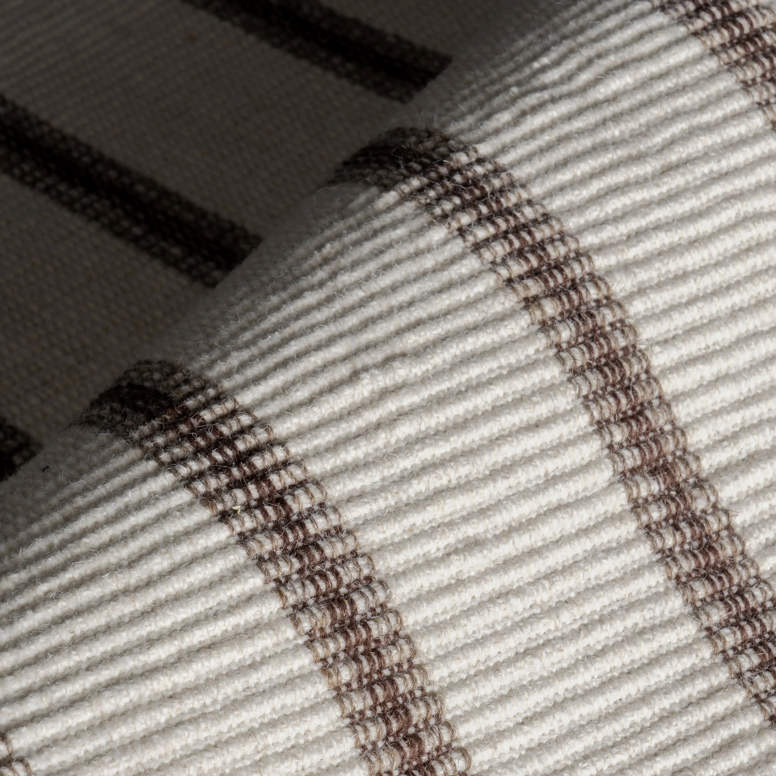 Toluca Striped Wool Rug | Ivory - Image 3