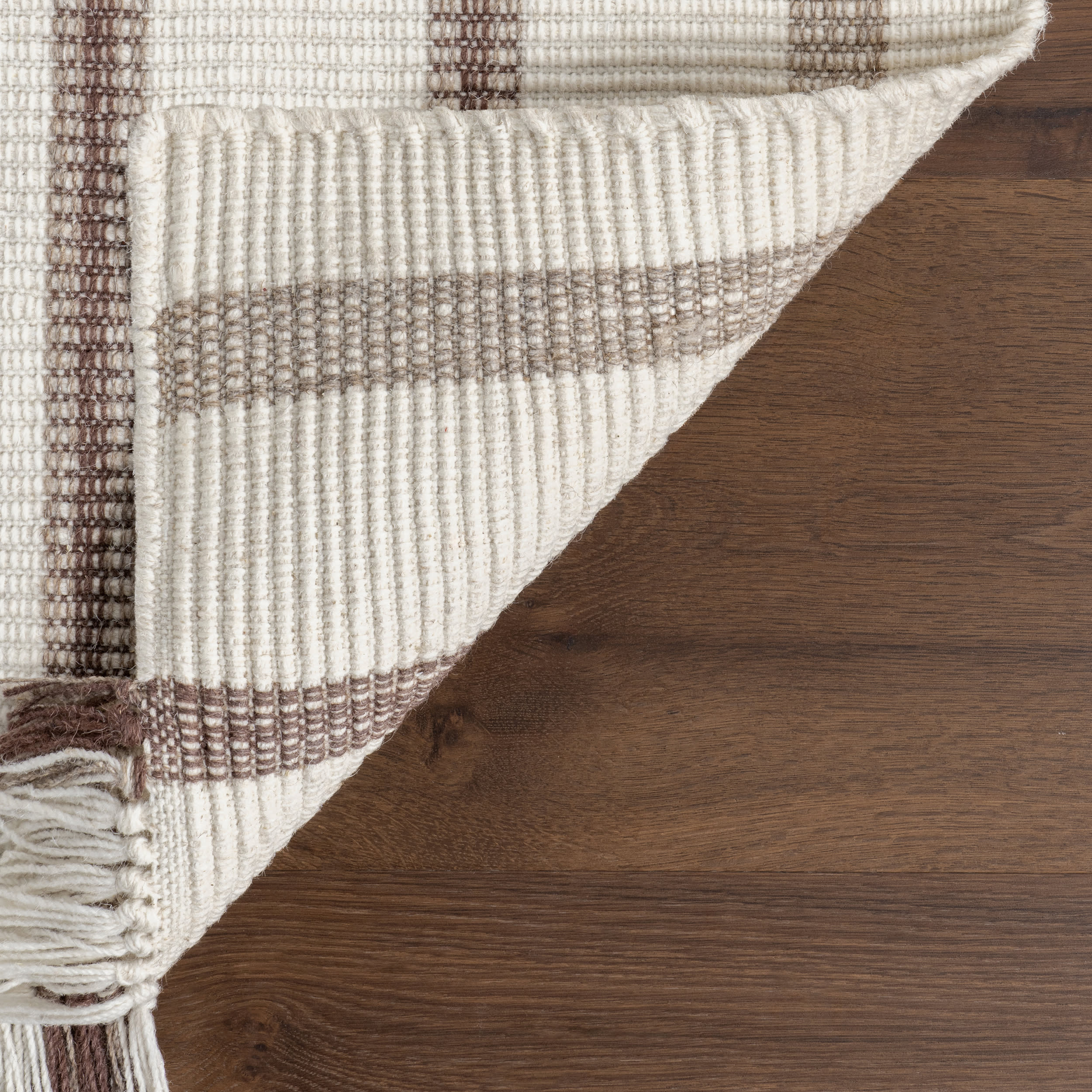 Toluca Striped Wool Rug | Ivory - Image 6