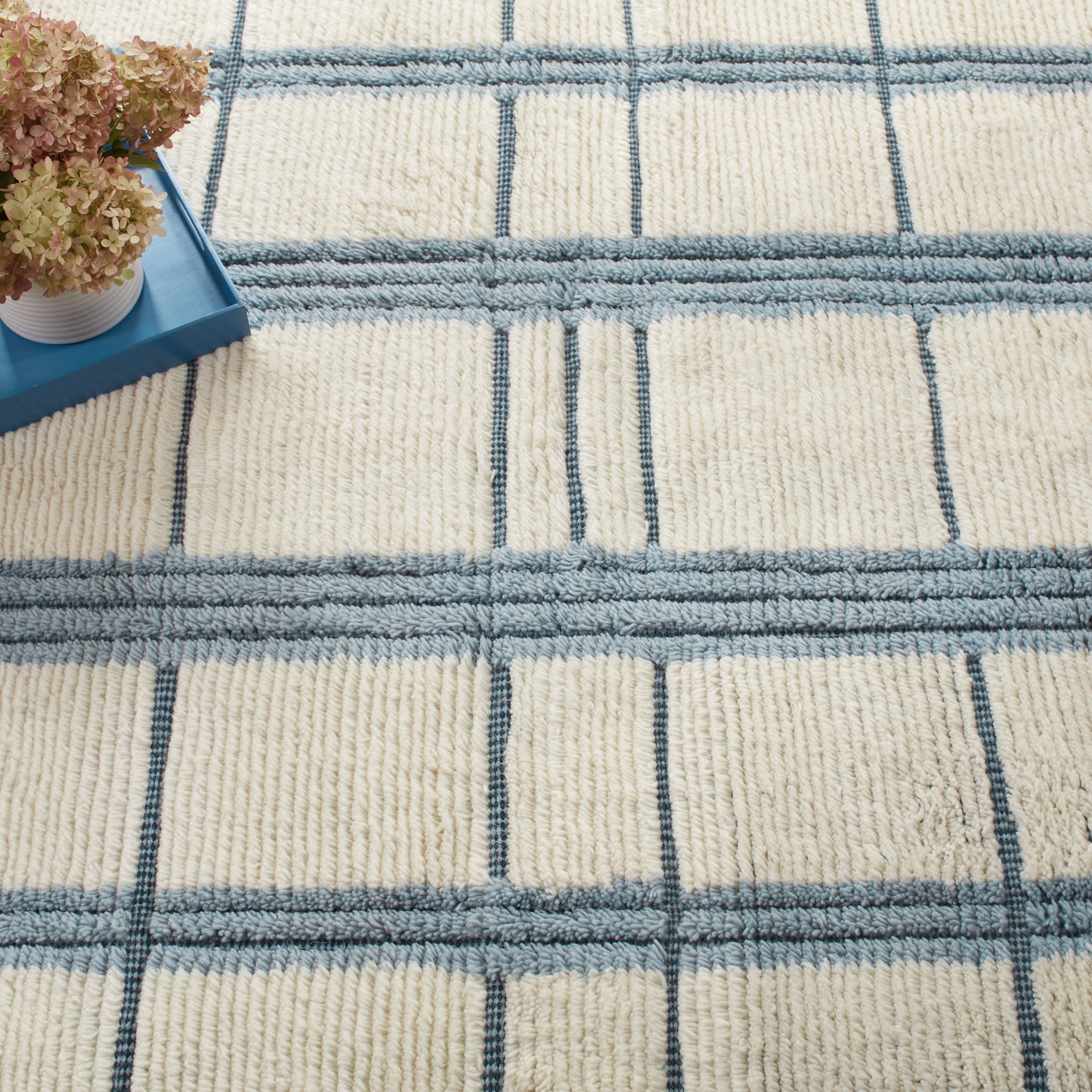 Tory Hand Knotted Wool Rug | Pewter Blue - Image 3