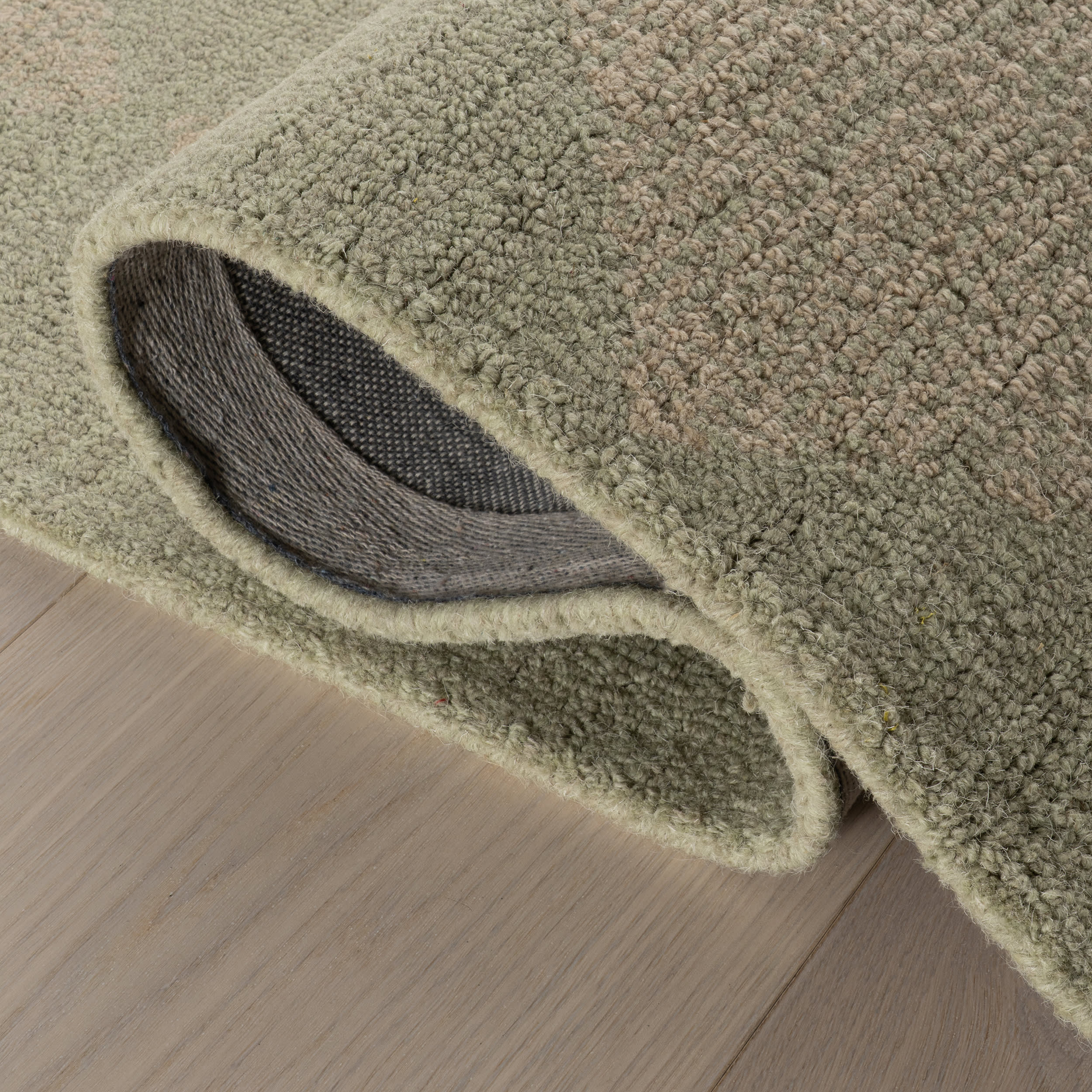Tova Tufted Diamond Rug | Green - Image 10