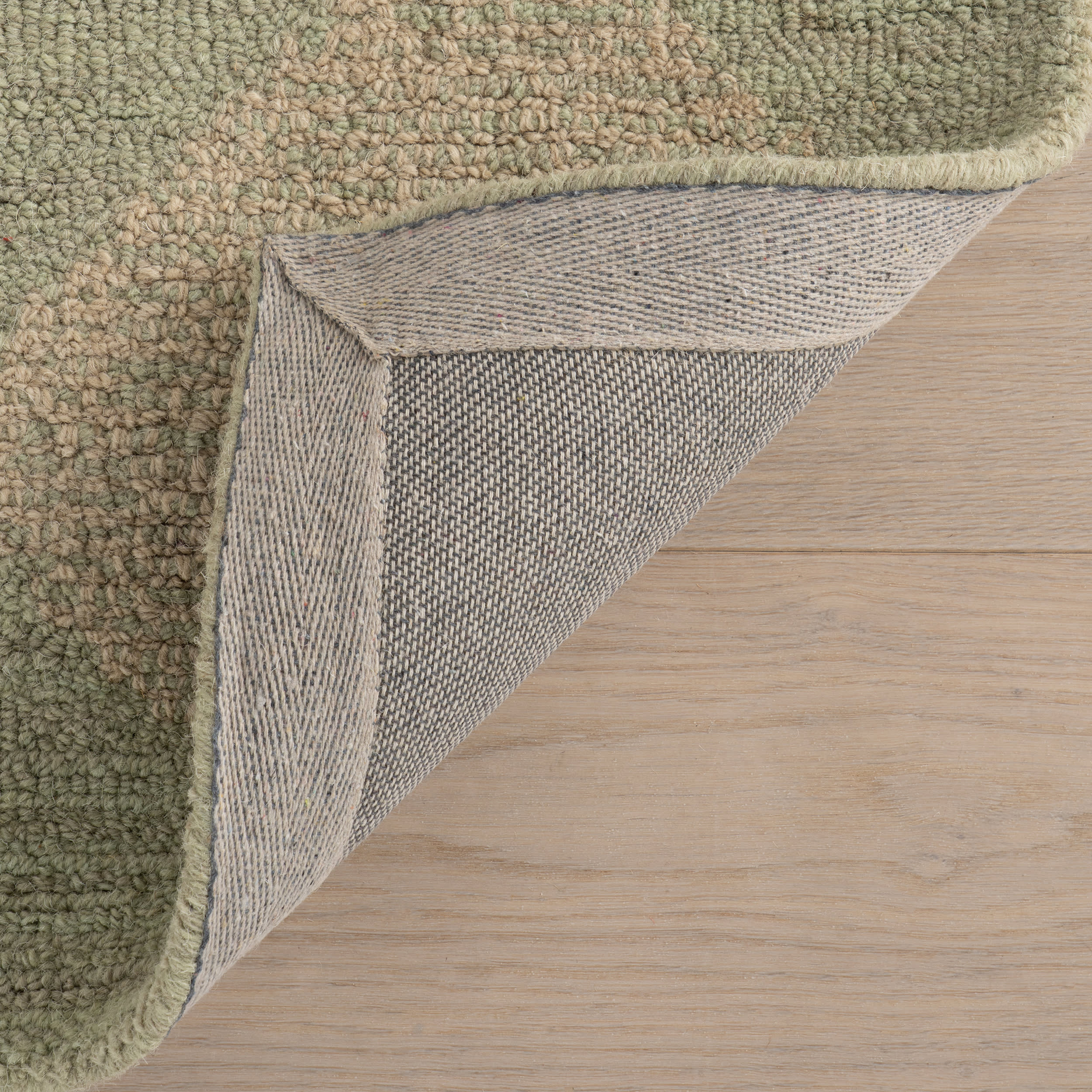 Tova Tufted Diamond Rug | Green - Image 8