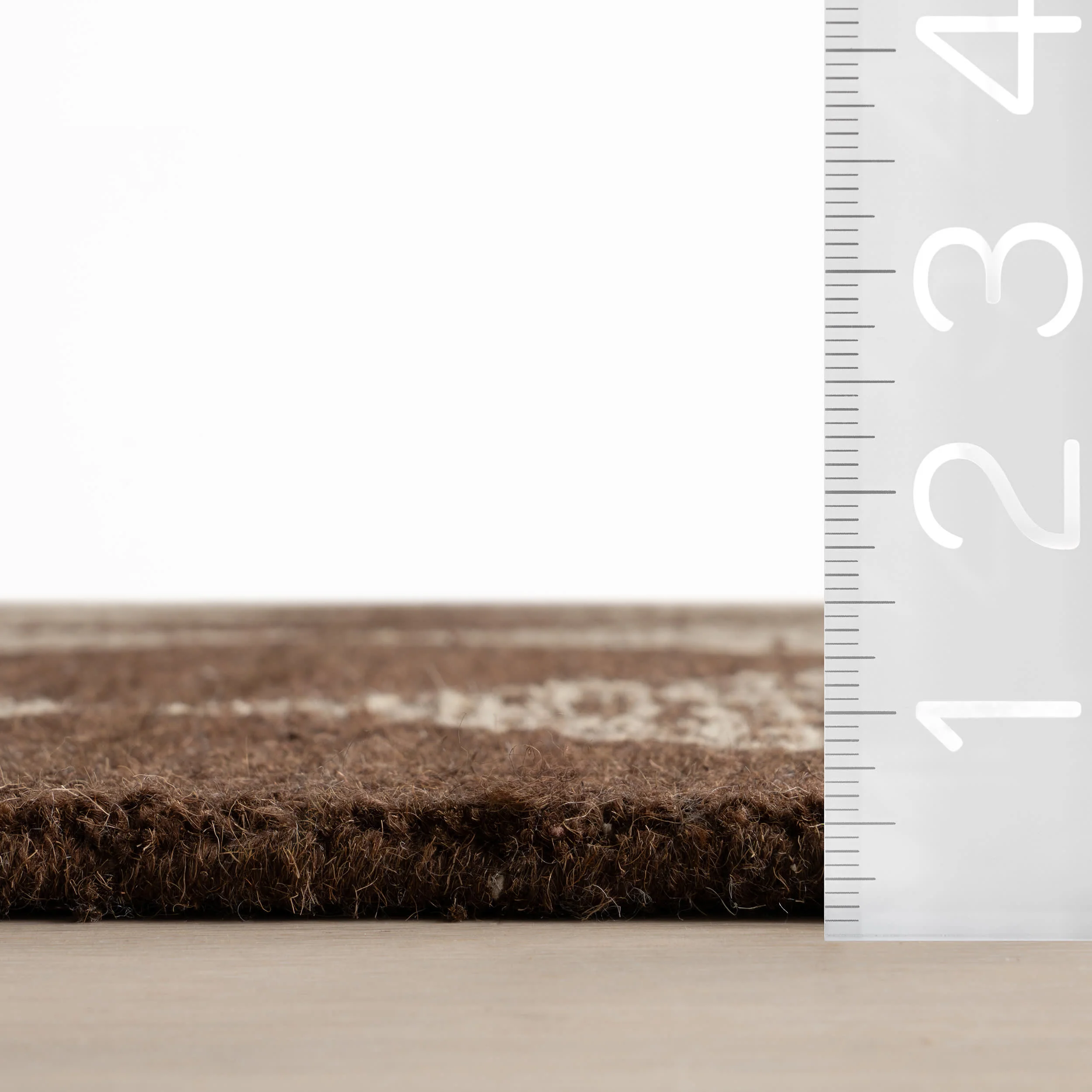 Tova Tufted Diamond Rug | Light Brown - Image 5