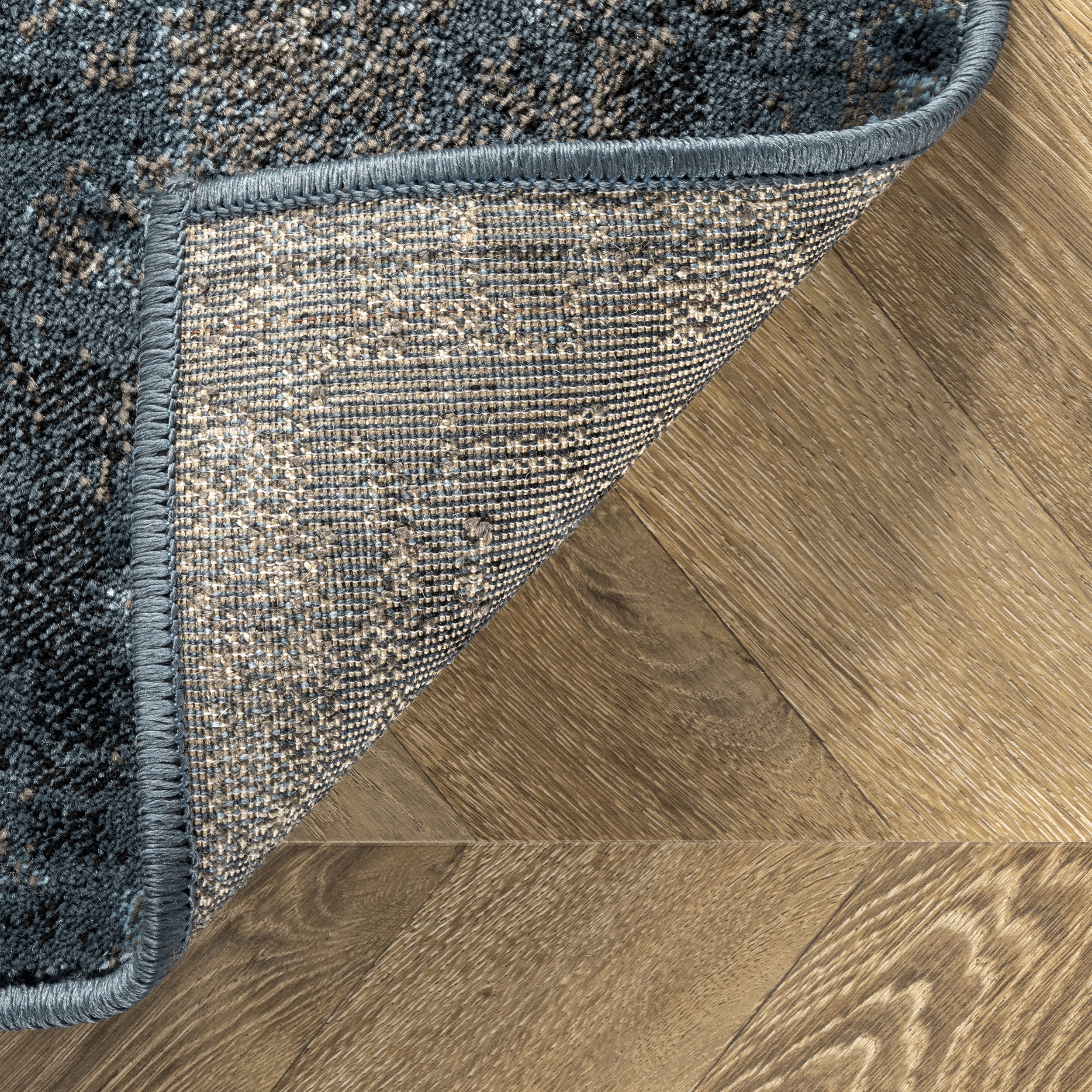 Tracce Vintage Castle Medallion Rug | Slate - Image 6