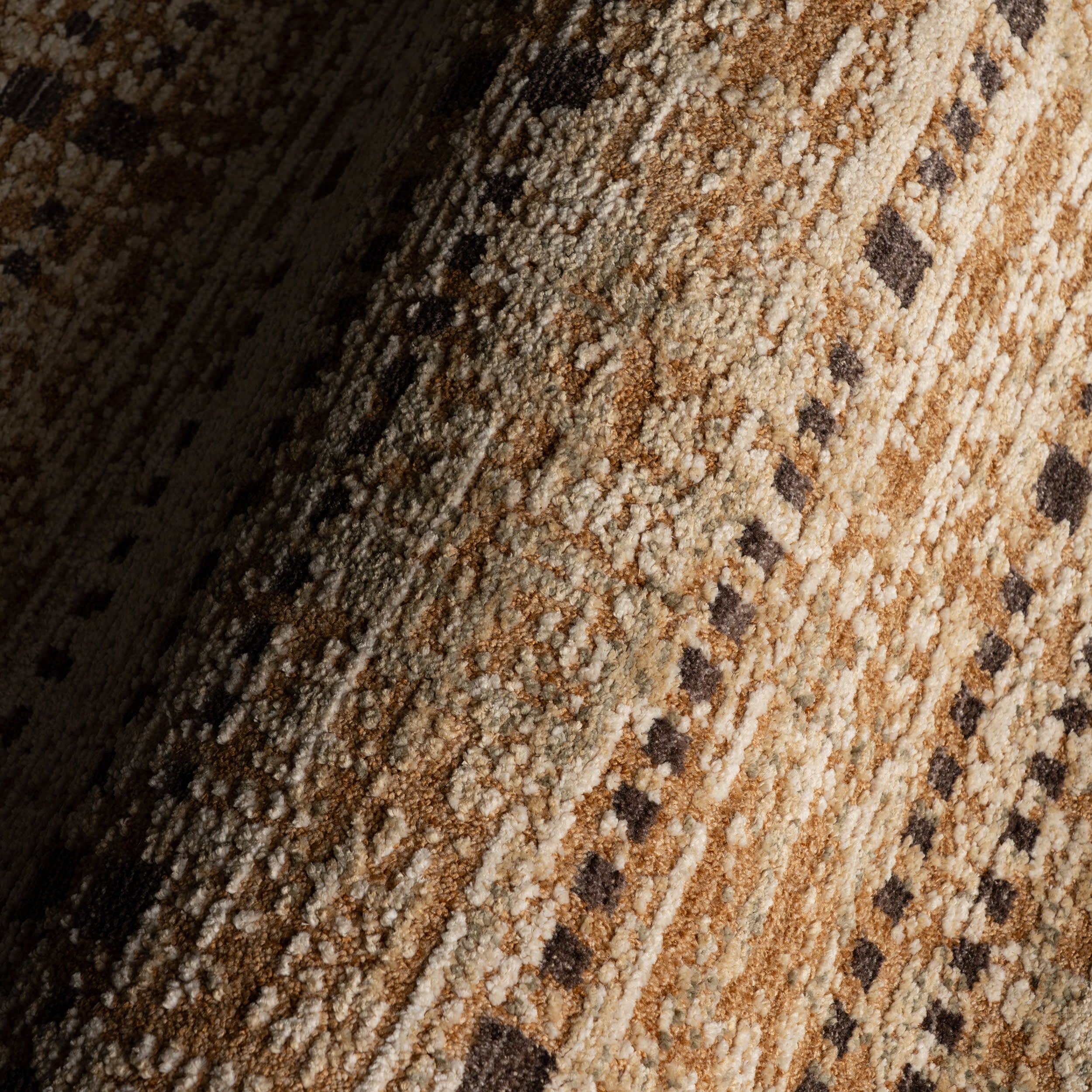 Tracewire Bohemian Striped Rug | Tan - Image 3