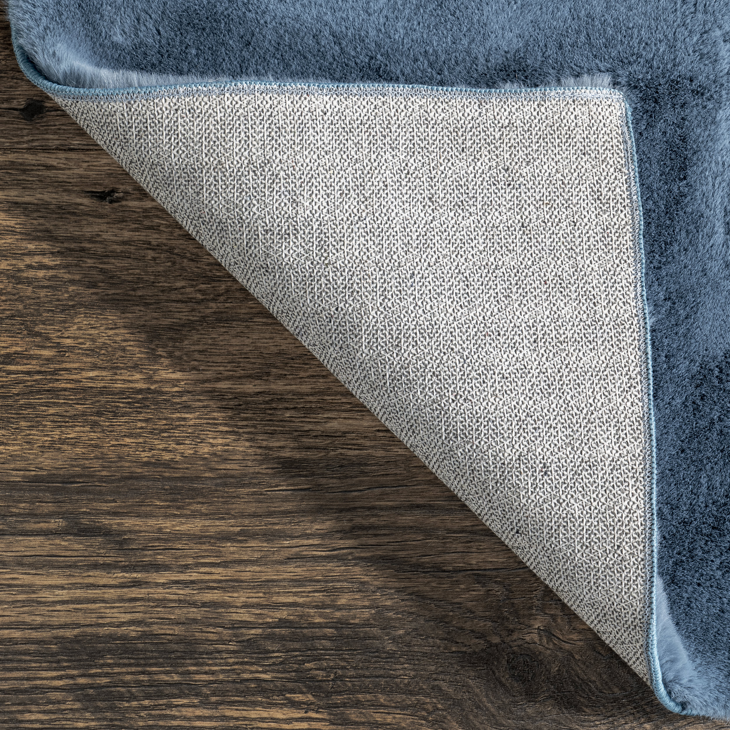 Tracie Arc Plush Cloud Washable Rug | Blue - Image 6