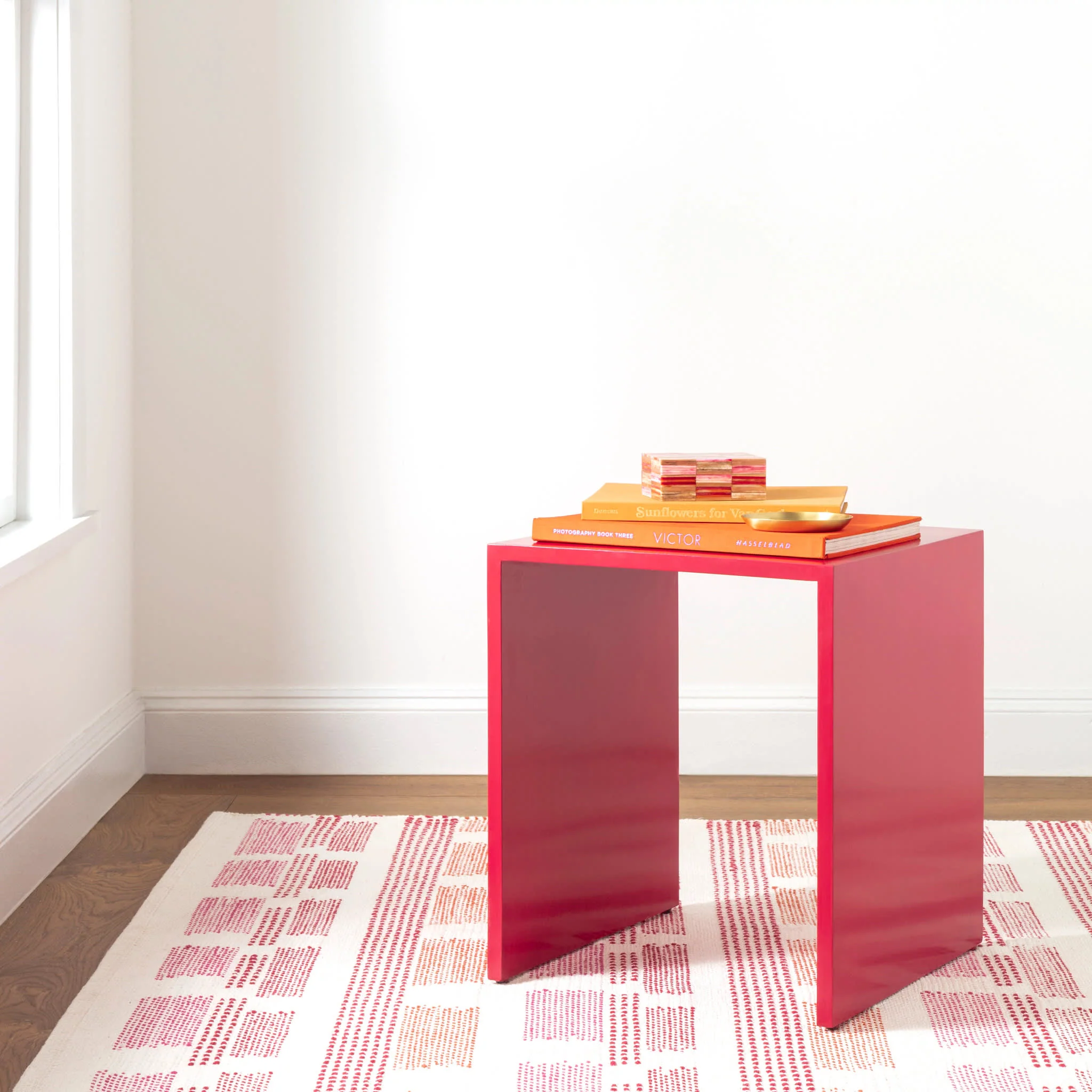 Tread Lightly Handwoven Cotton Rug | Pink - Image 3
