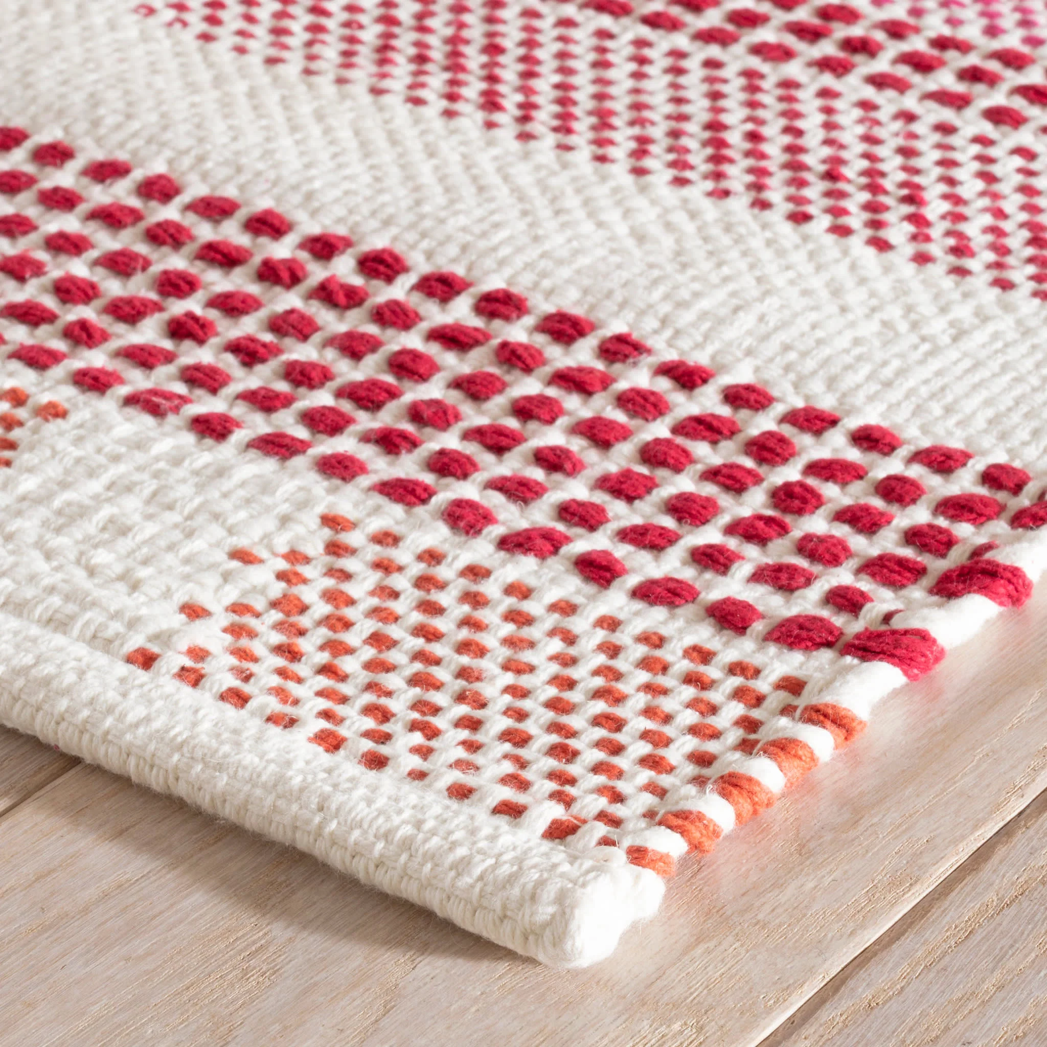 Tread Lightly Handwoven Cotton Rug | Pink - Image 5