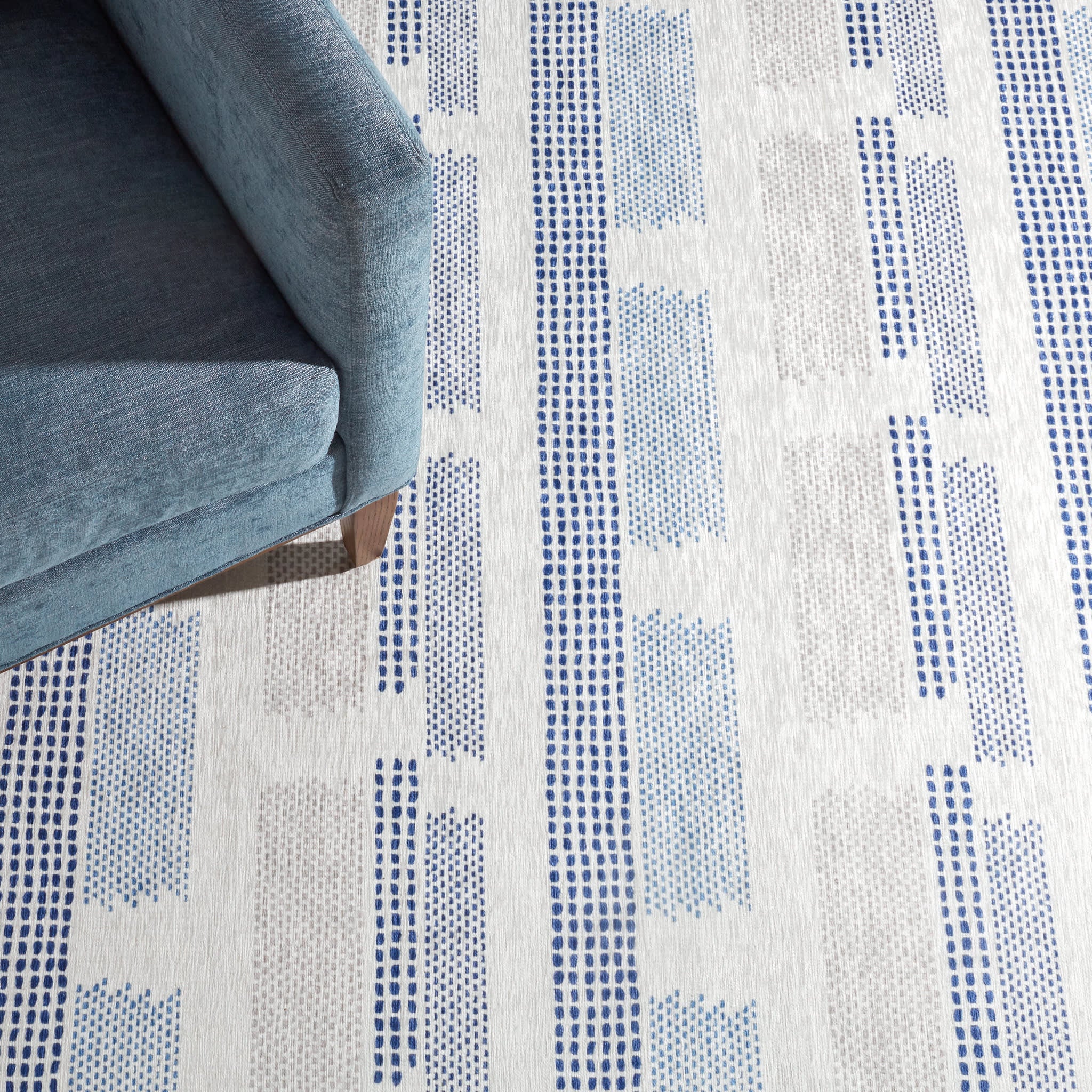Tread Lightly Machine Washable Rug | Navy - Image 3