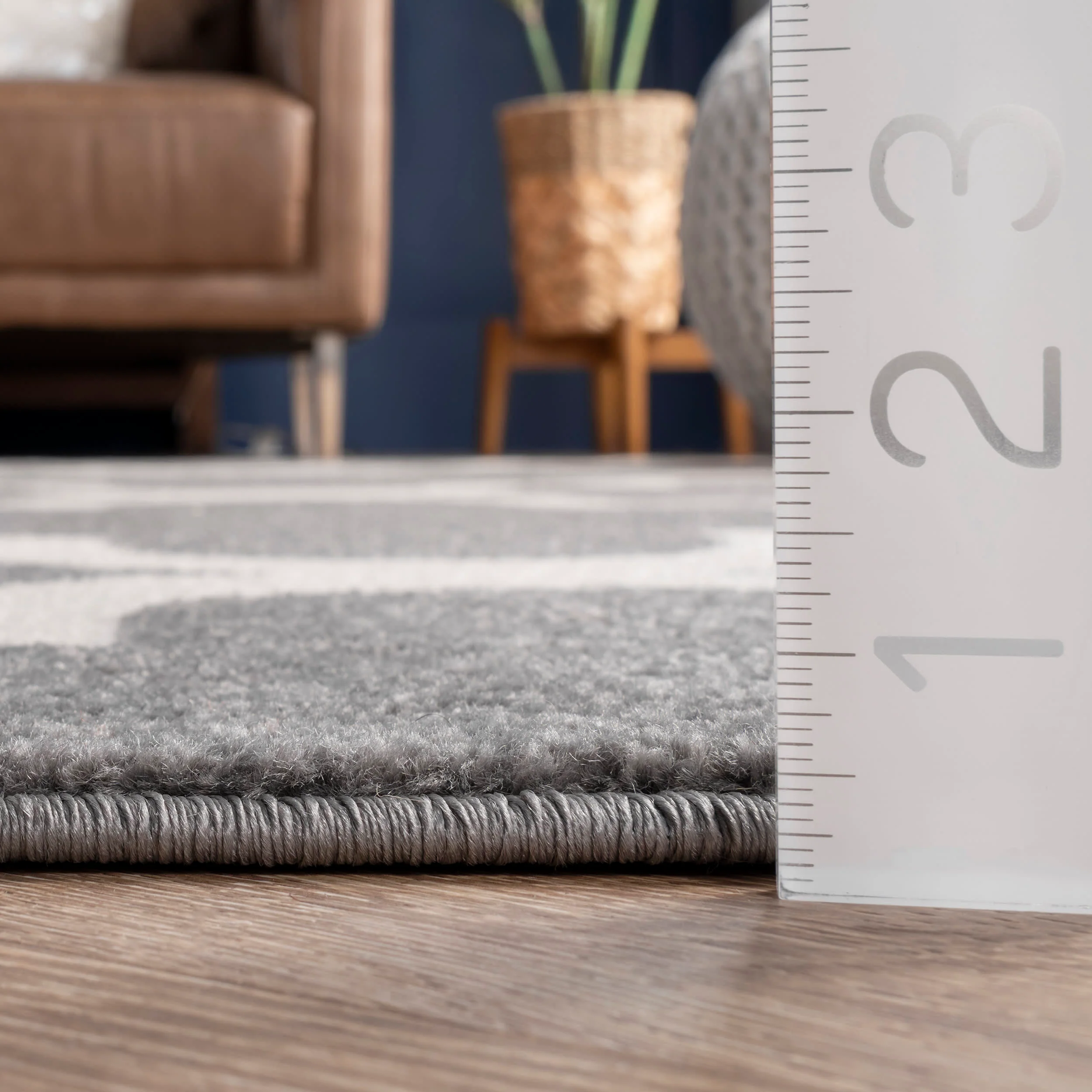 Trellis Rug | Grey - Image 5