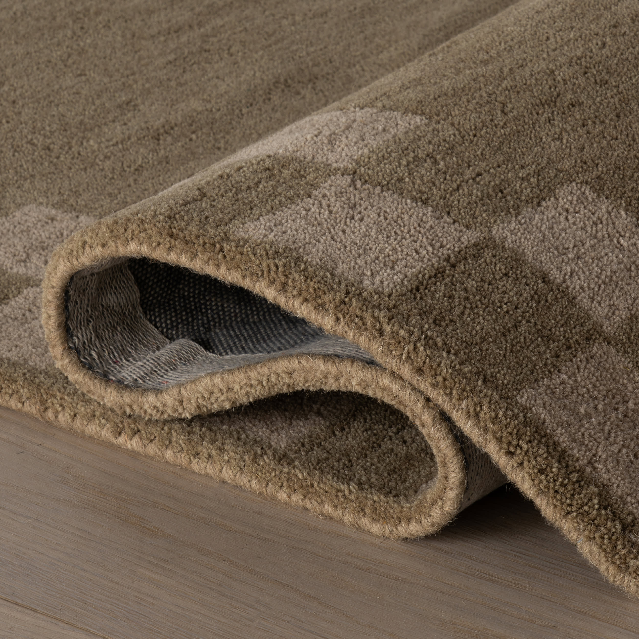 Treva Transitional Checkered Rug | Tan - Image 3