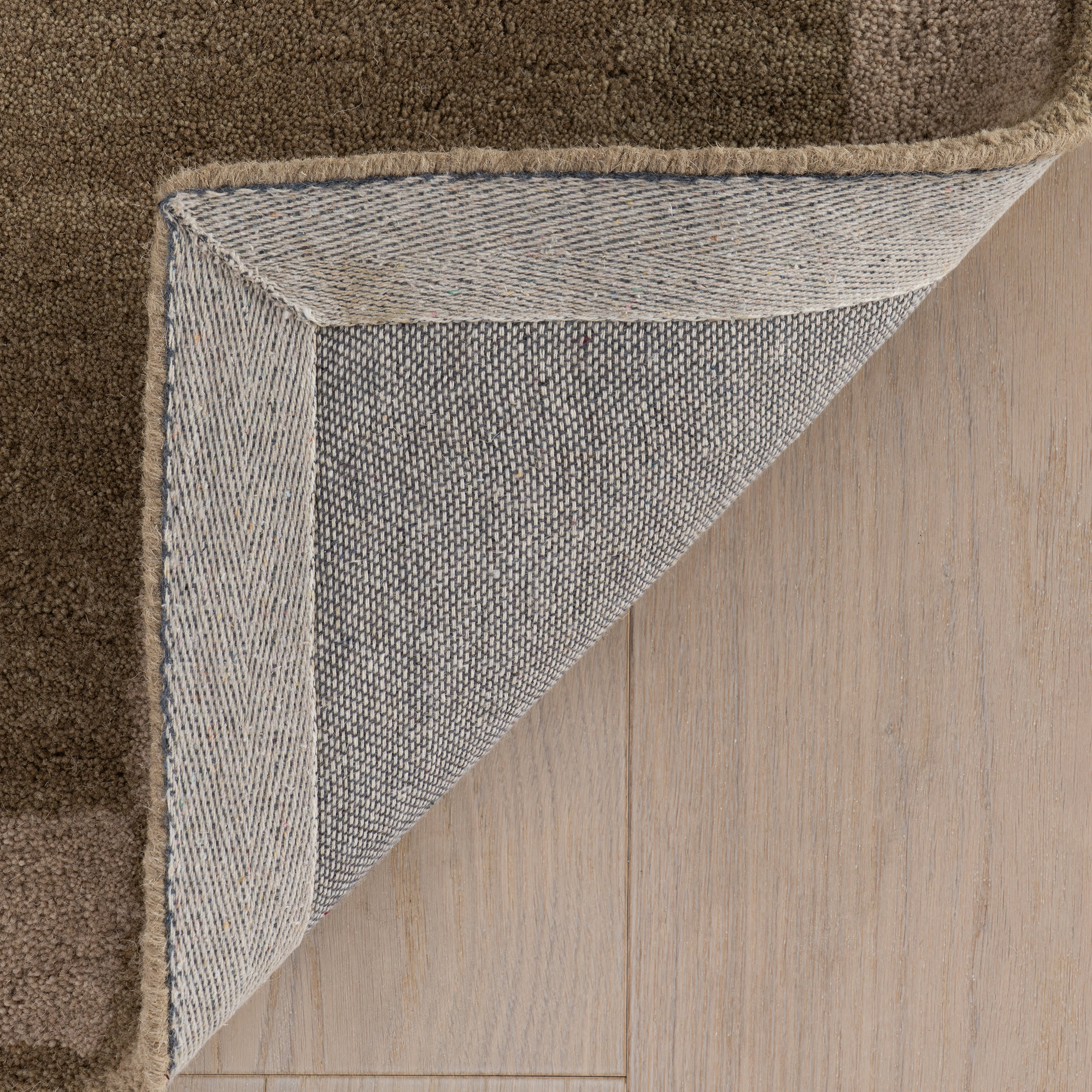 Treva Transitional Checkered Rug | Tan - Image 7