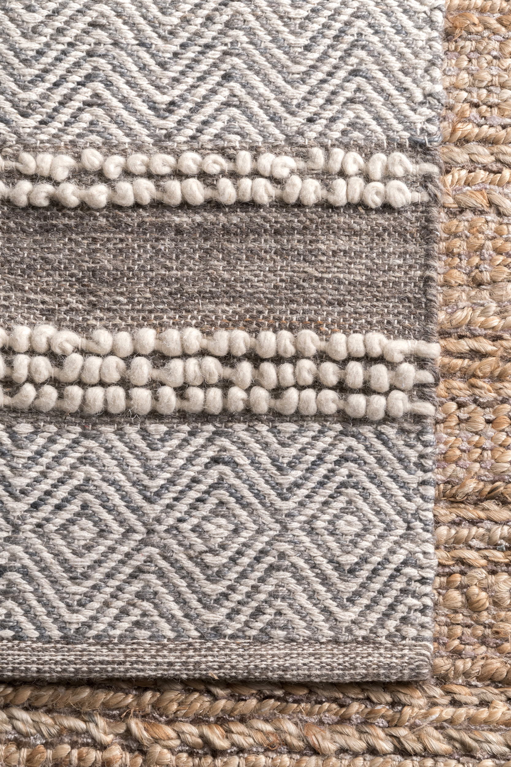 Tribal Chevron Stripes Rug | Brown - Image 3