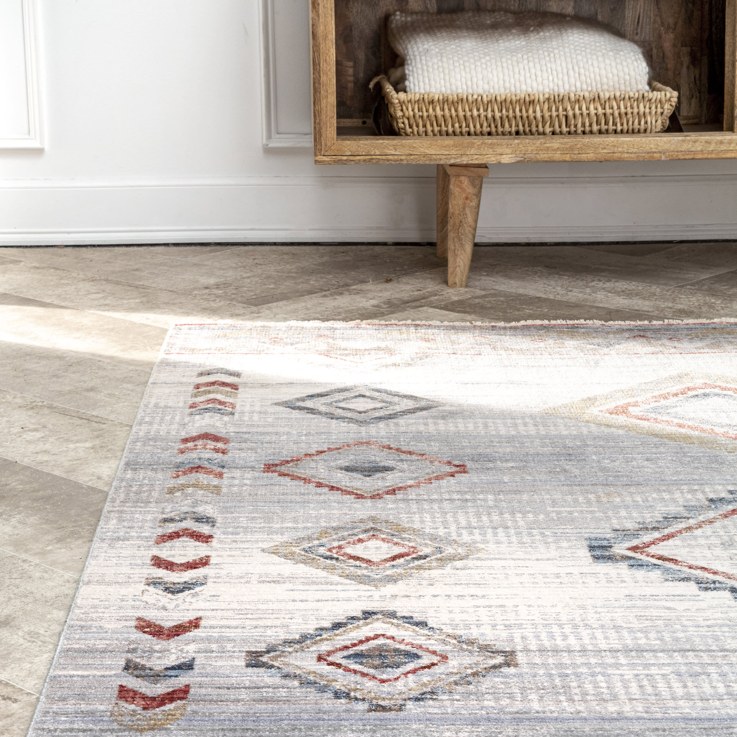 Tribal Diamonds Rug | Ivory - Image 4
