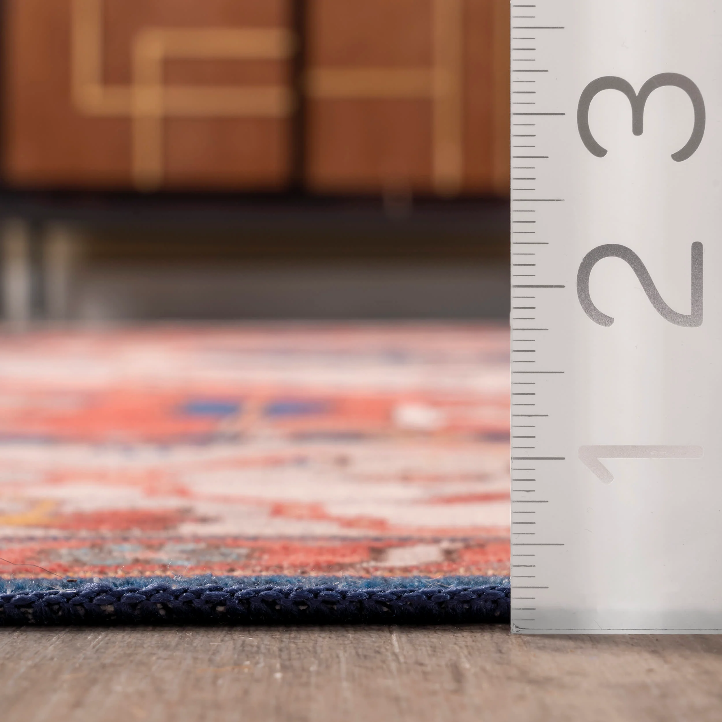 Tribal Medallion Washable Rug | Rust - Image 5