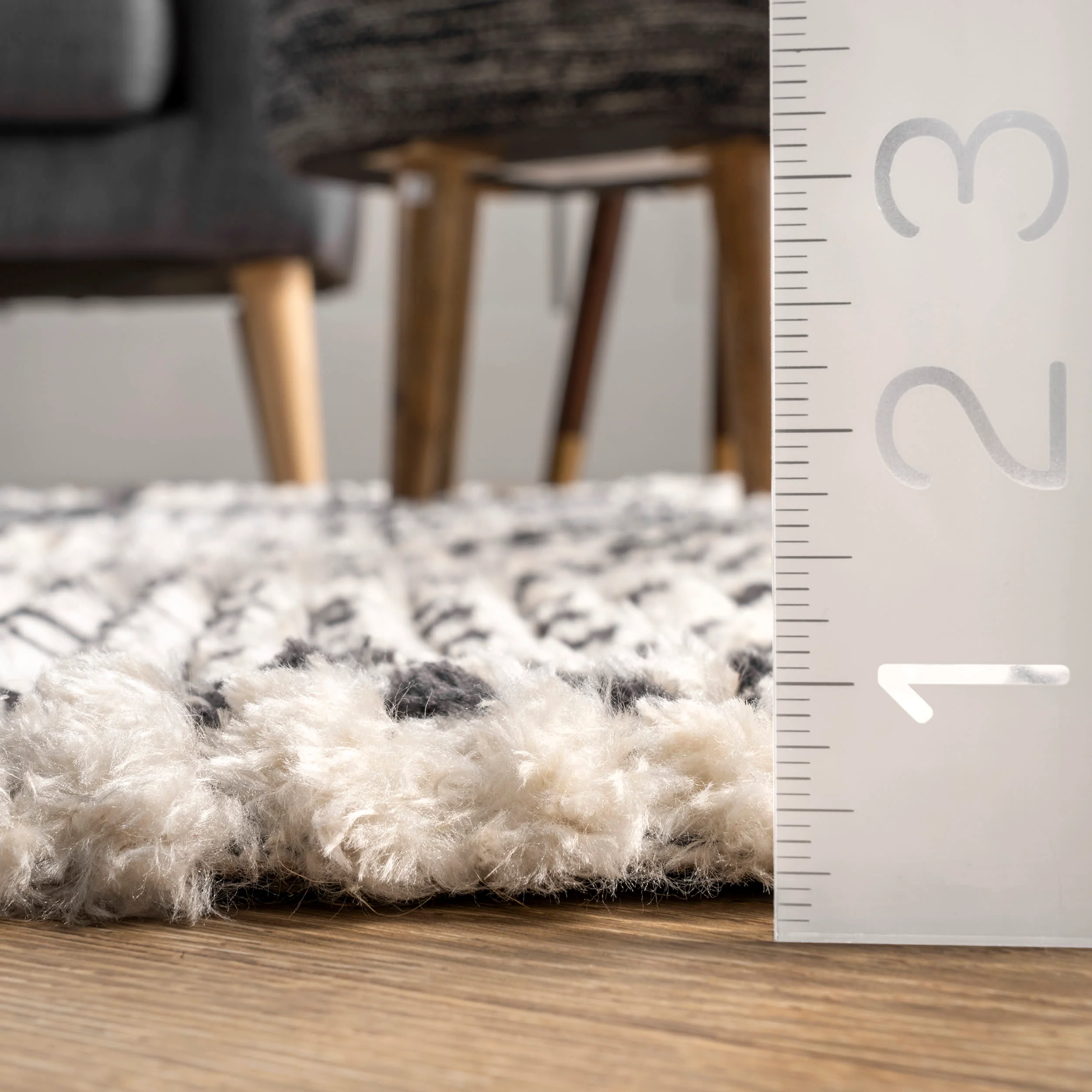 Tribal Mural Tasseled Rug | Beige - Image 5