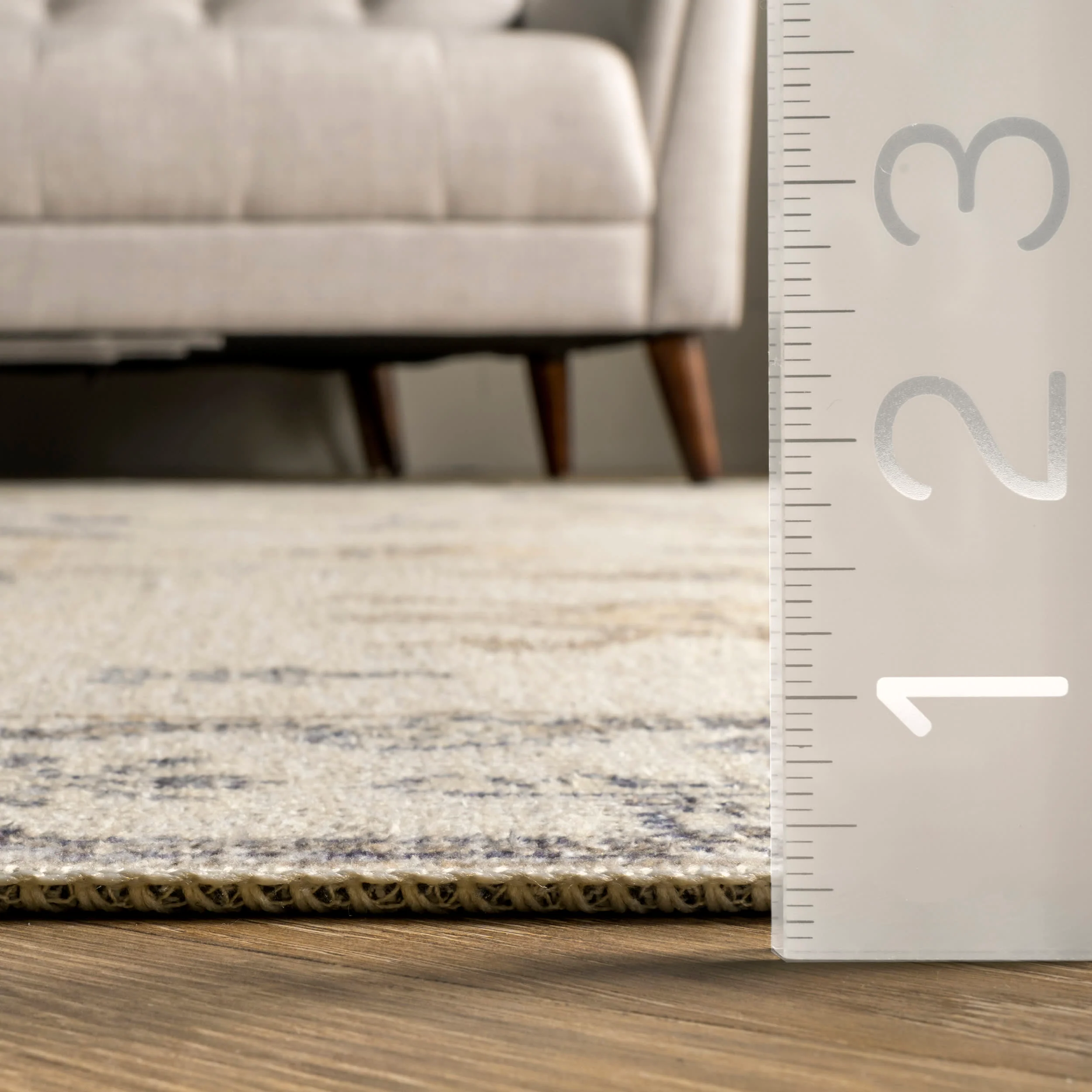 Tribal Mural Washable Rug | Beige - Image 5