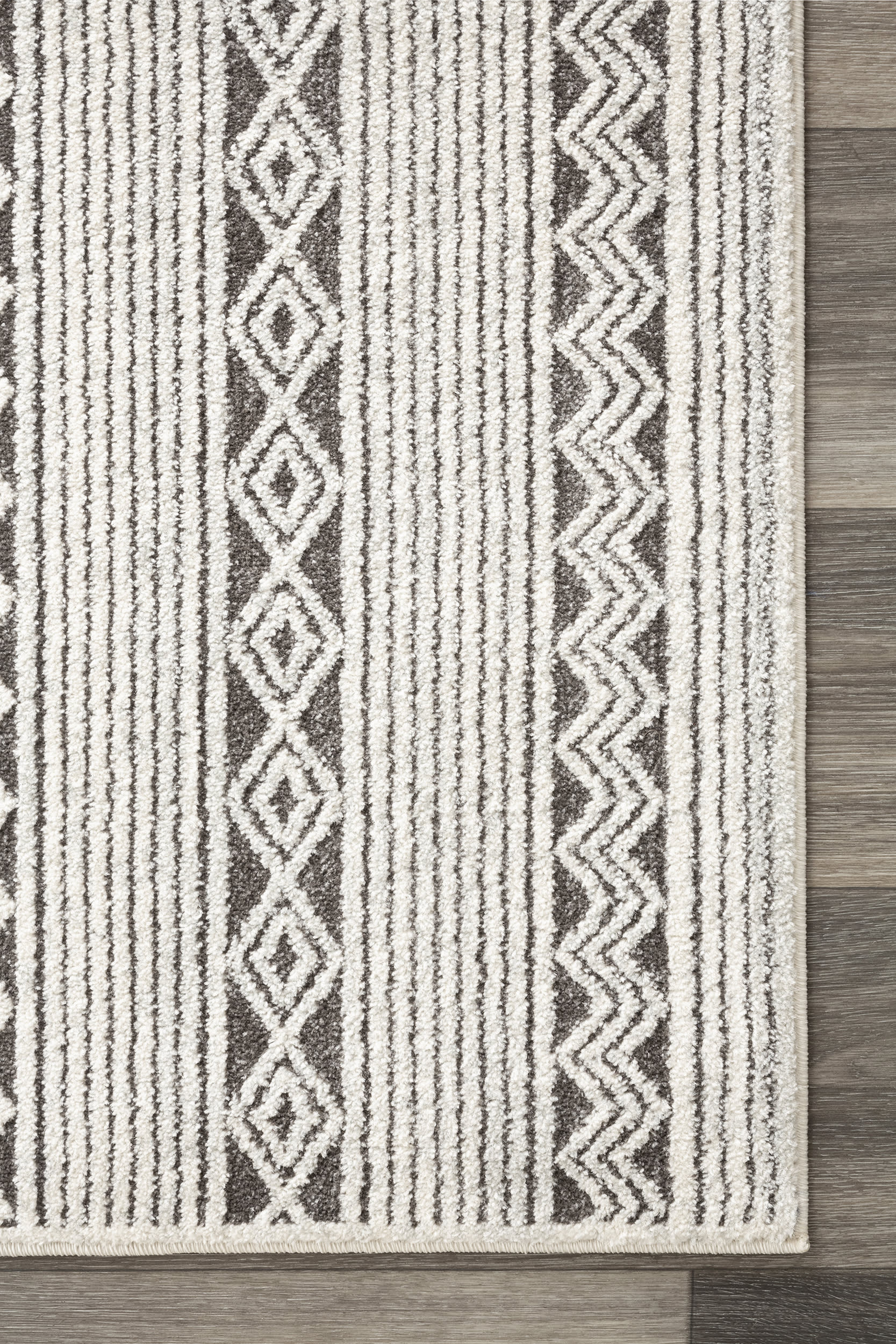 Tribal Pinstripes Rug | Beige - Image 3