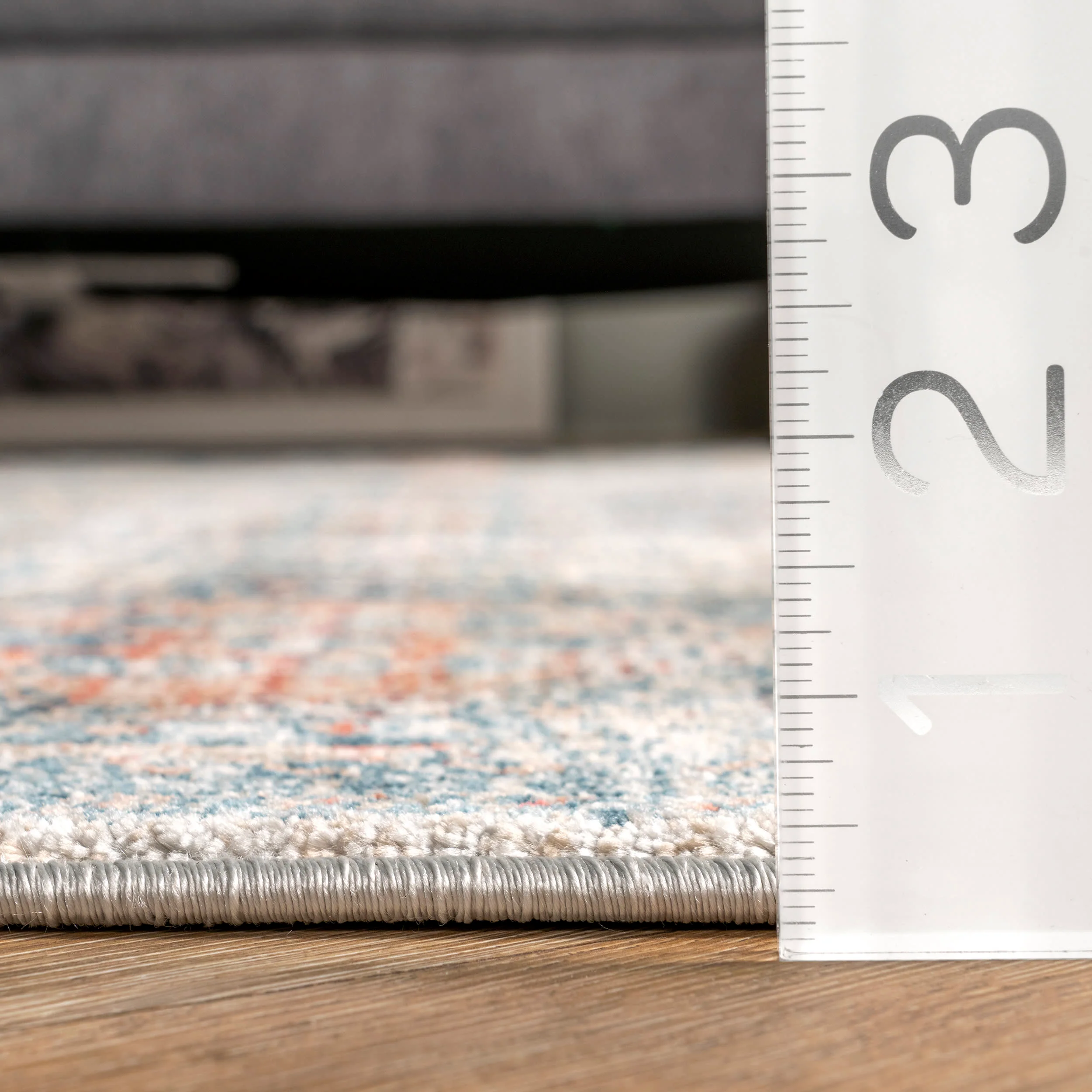 Tribal Trellis Rug | Grey - Image 5