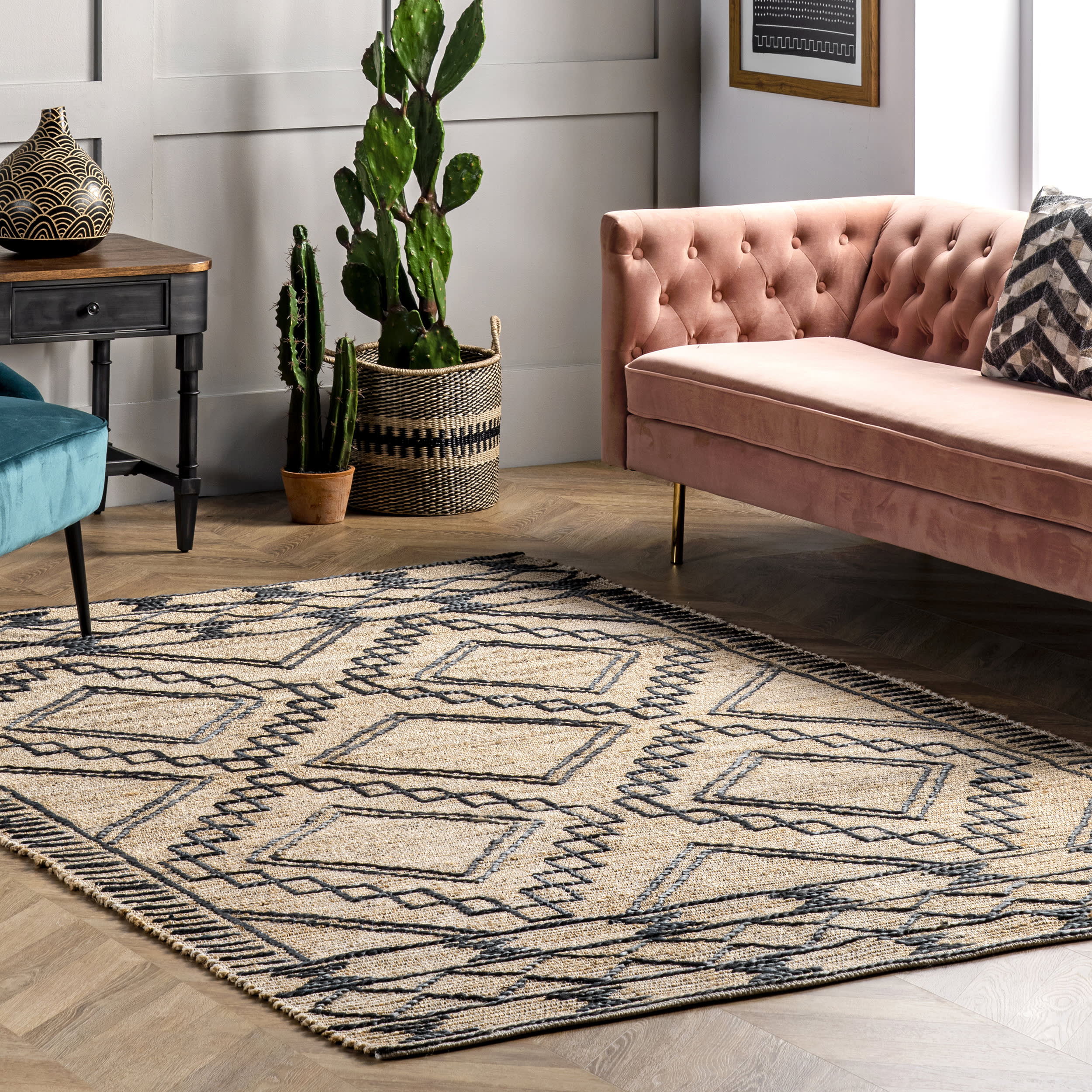 Tribal Trellis Rug | Natural - Image 2