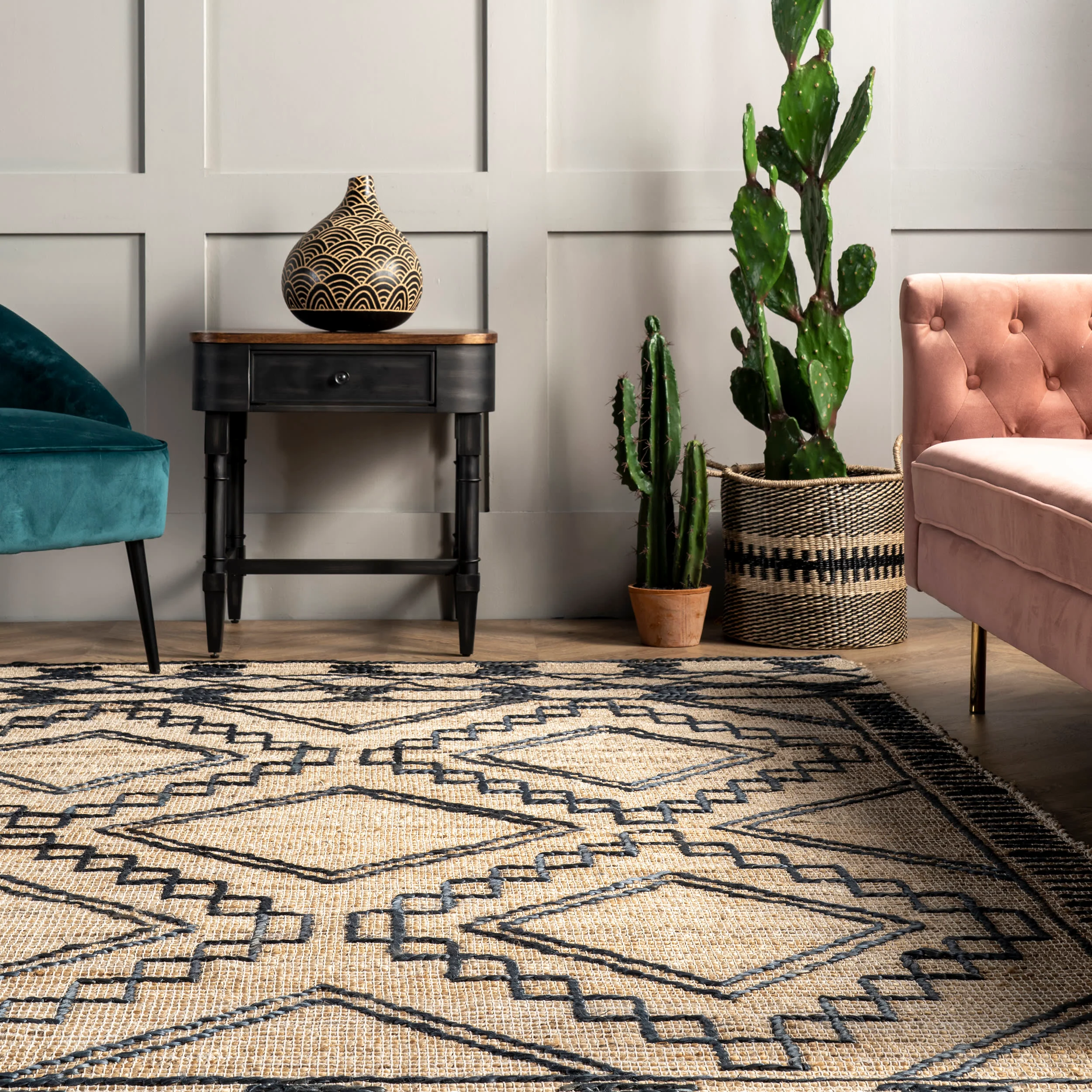 Tribal Trellis Rug | Natural - Image 4