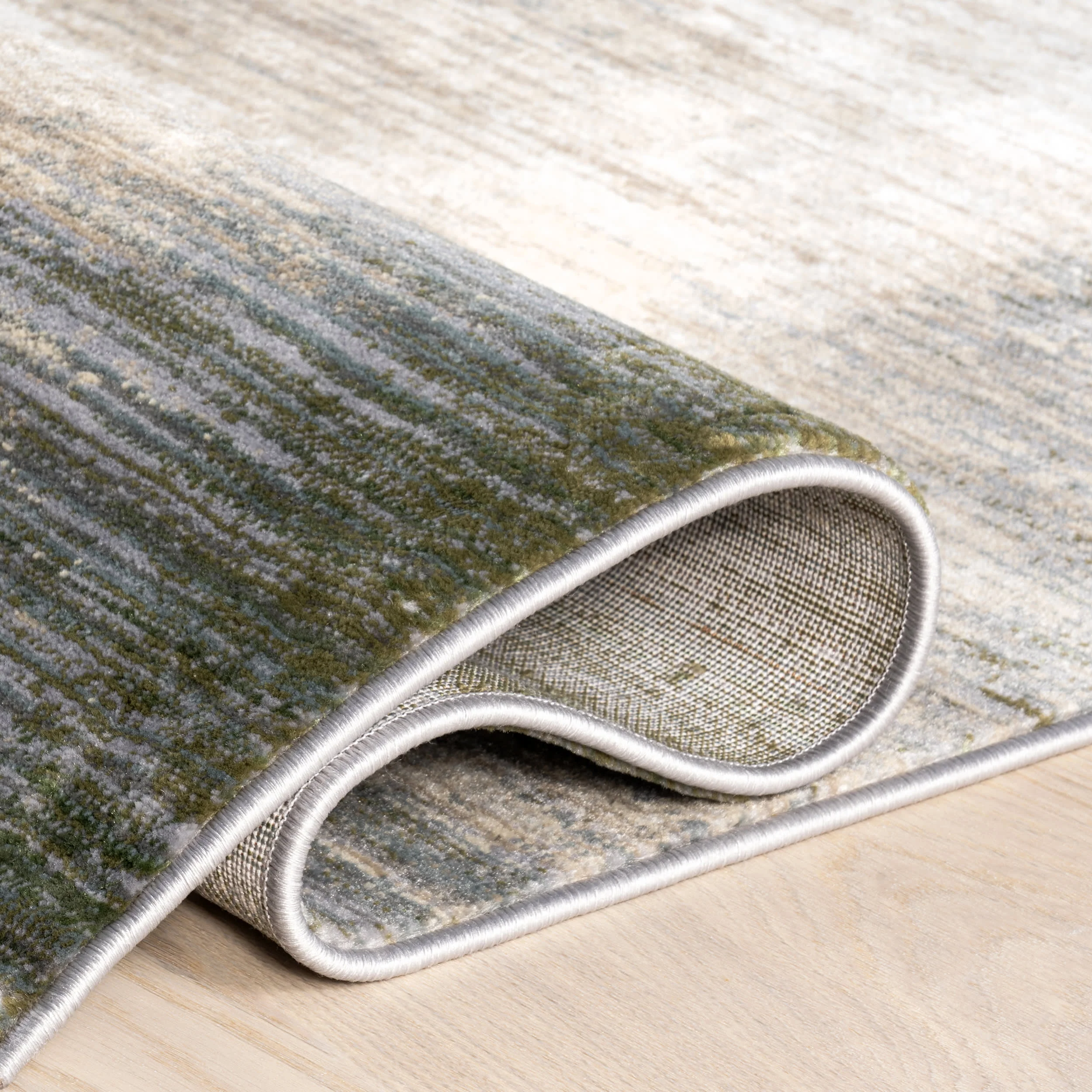 Trijuga Abstract Rug | Dark Beige - Image 8