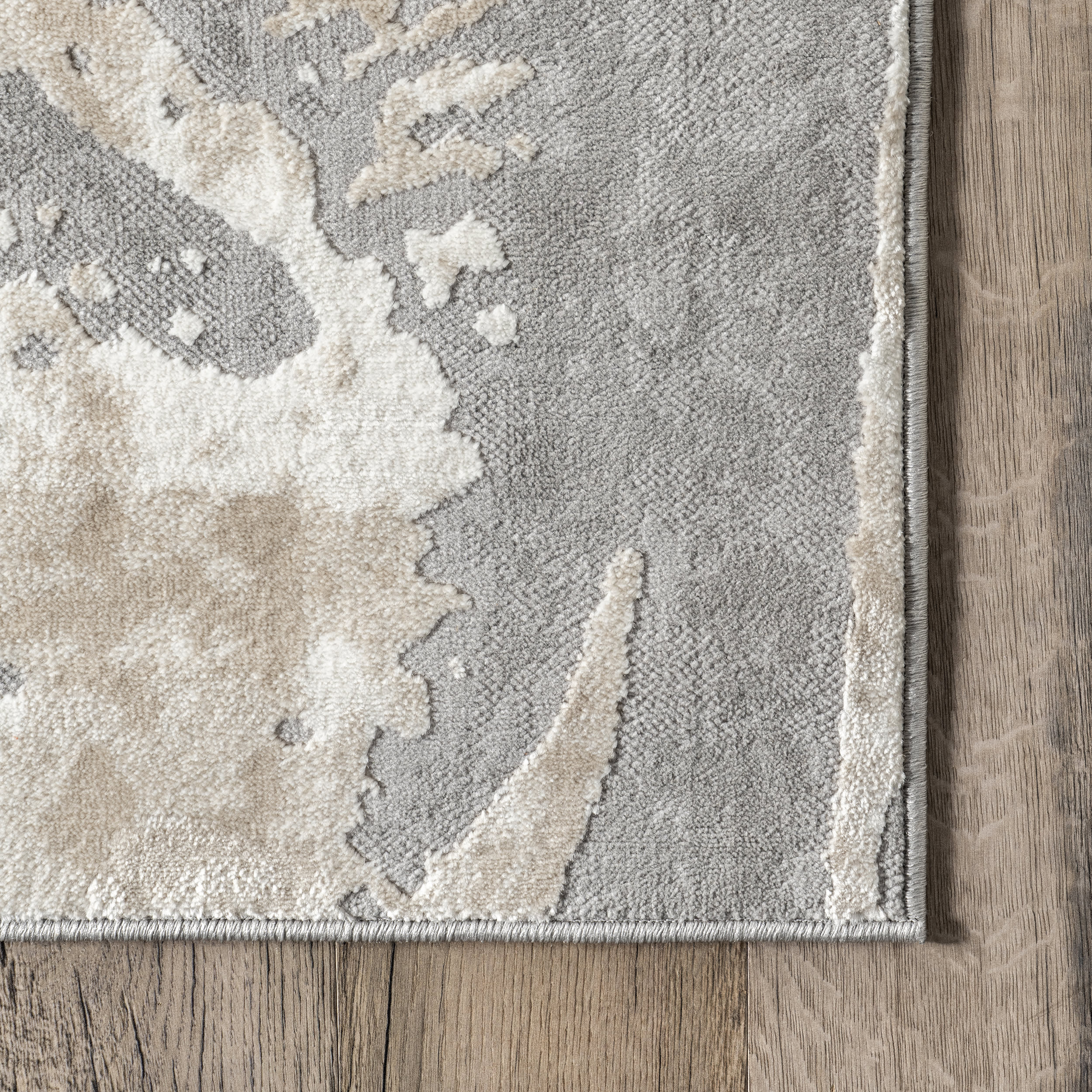 Trina Abstract Waves Rug | Beige - Image 3