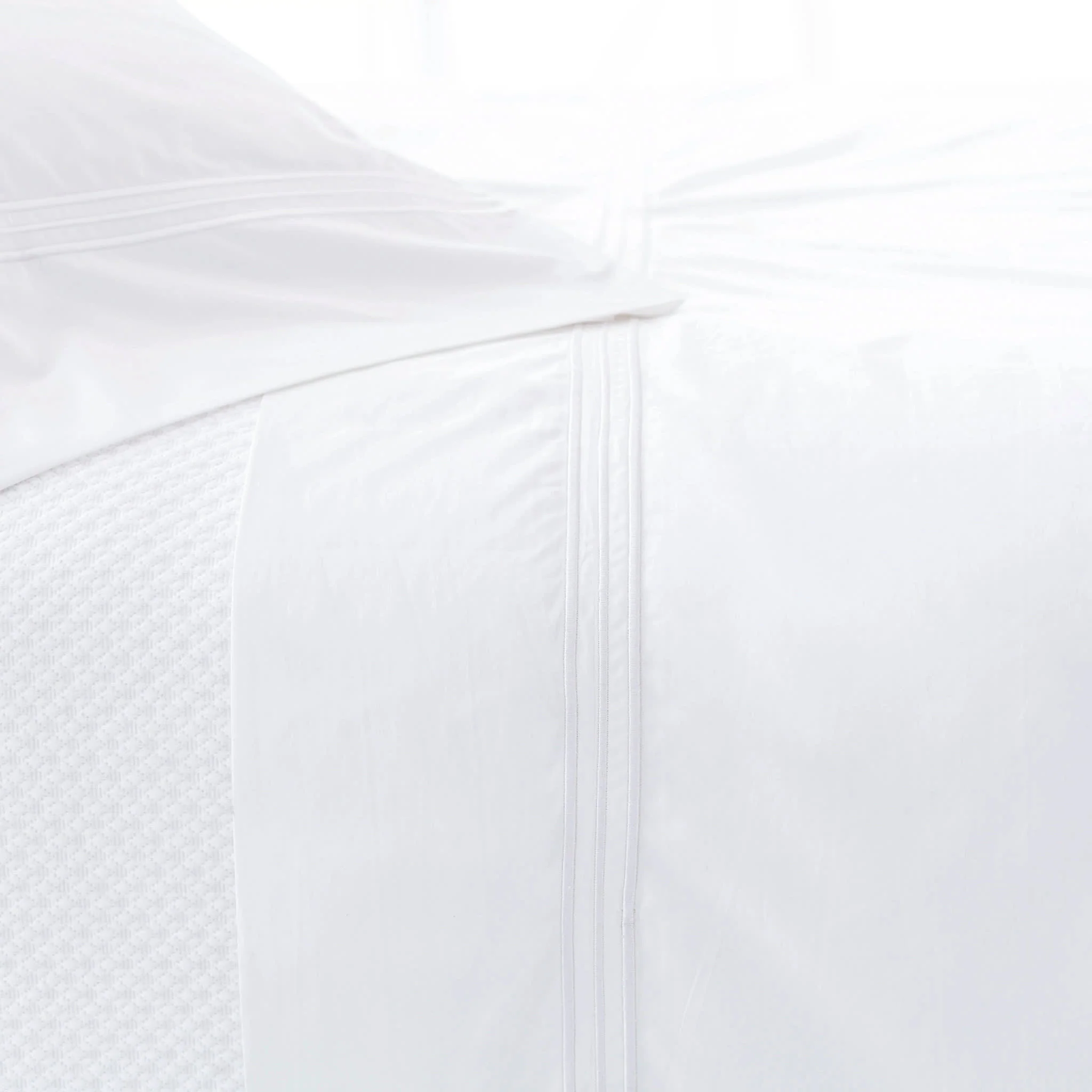 Trio Flat Sheet | White - Image 2