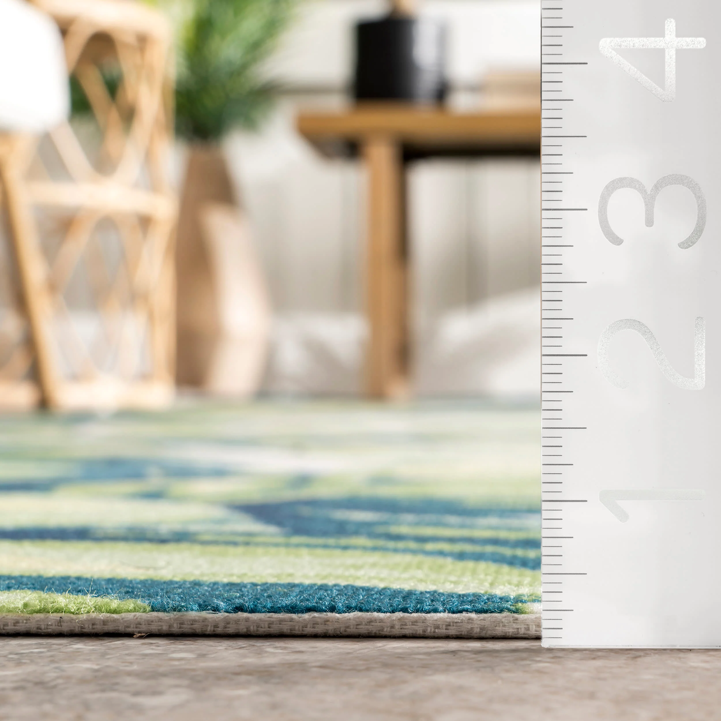 Tropical Foliage Indoor/Outdoor Rug | Green Multicolor - Image 4