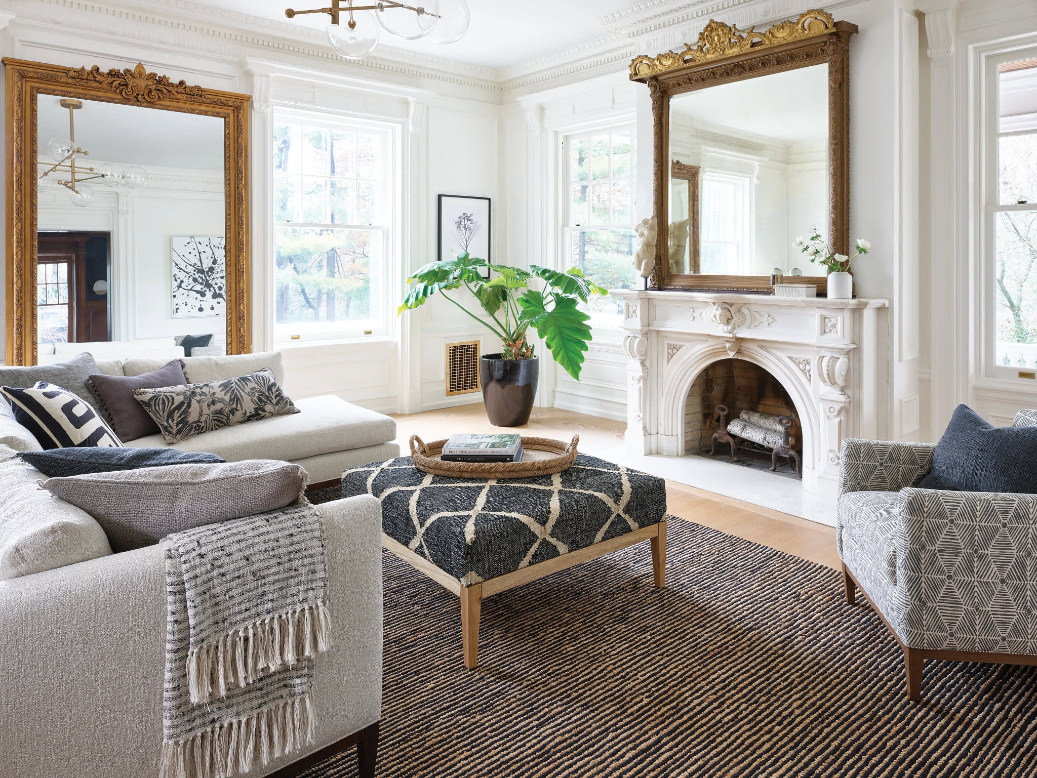 Twiggy Handwoven Wool/Jute Rug by Bunny Williams | Black - Image 3