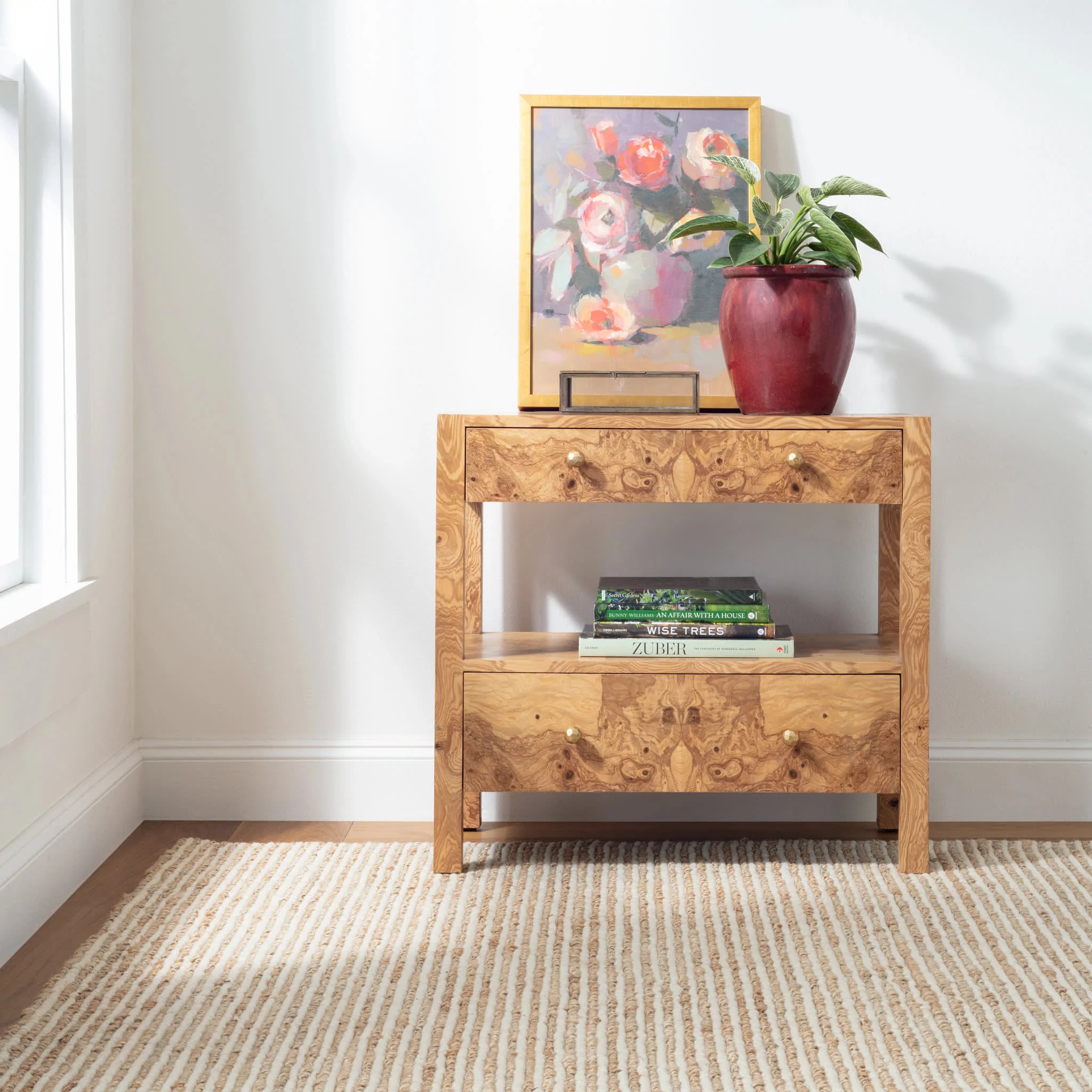 Twiggy Handwoven Wool/Jute Rug by Bunny Williams | Natural - Image 5