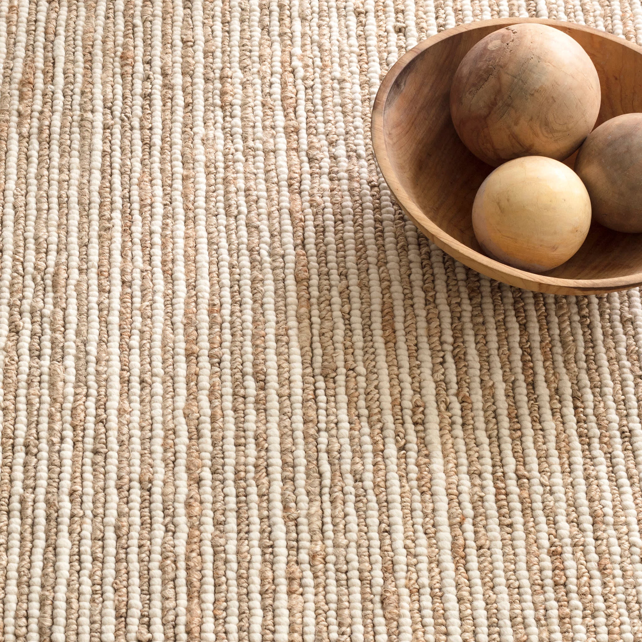 Twiggy Handwoven Wool/Jute Rug by Bunny Williams | Natural - Image 7