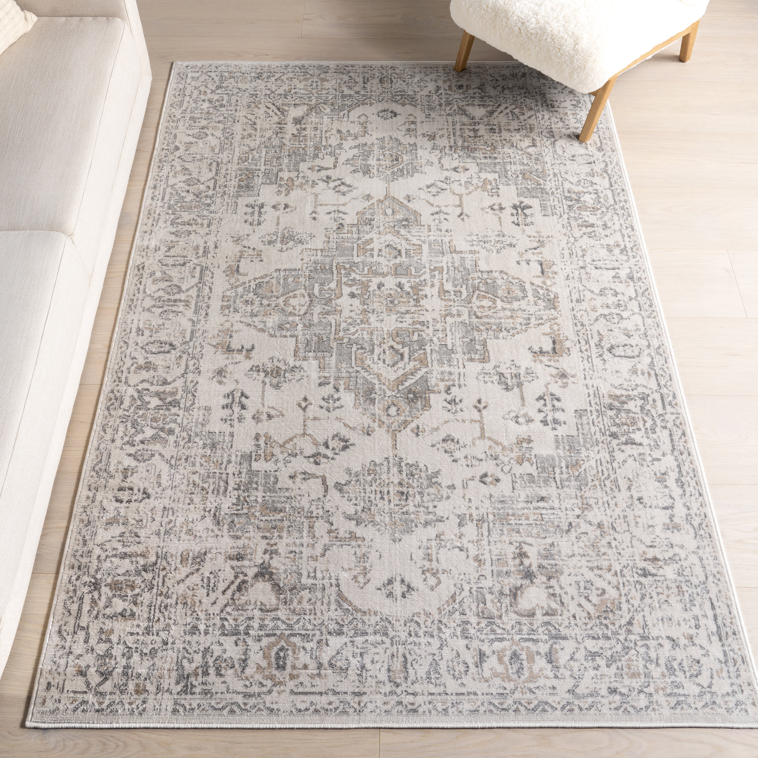 Vada Medallion Rug | Grey - Image 2