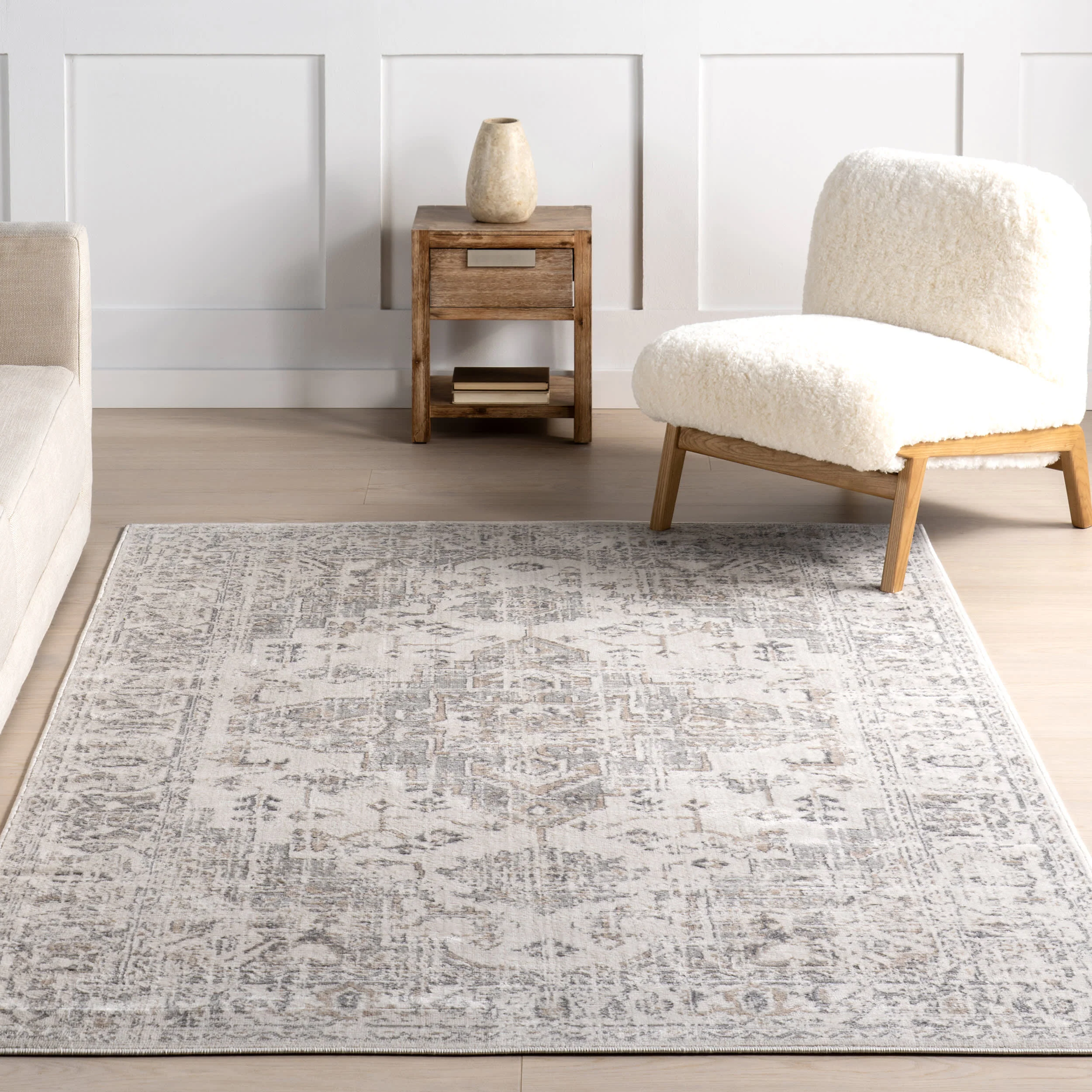 Vada Medallion Rug | Grey - Image 5
