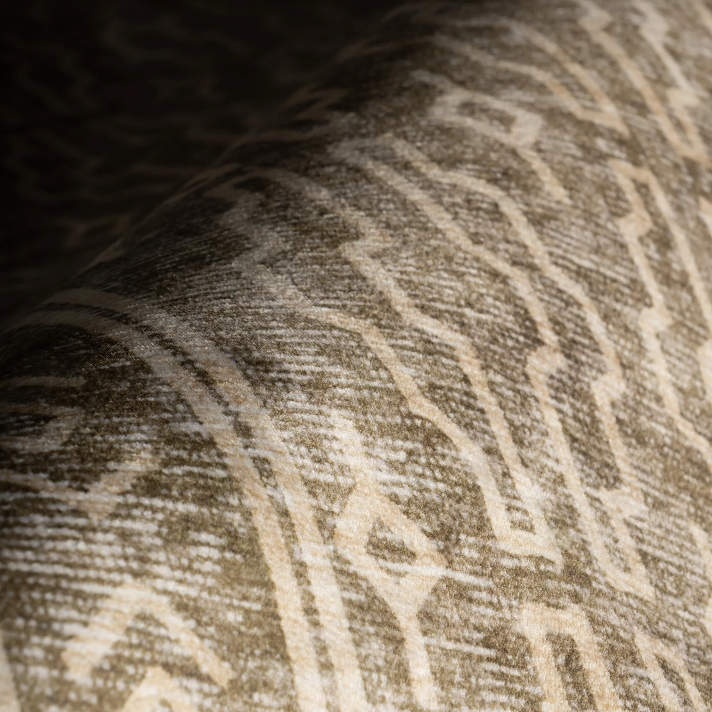 Vale Global Trellis Washable Rug | Khaki - Image 3