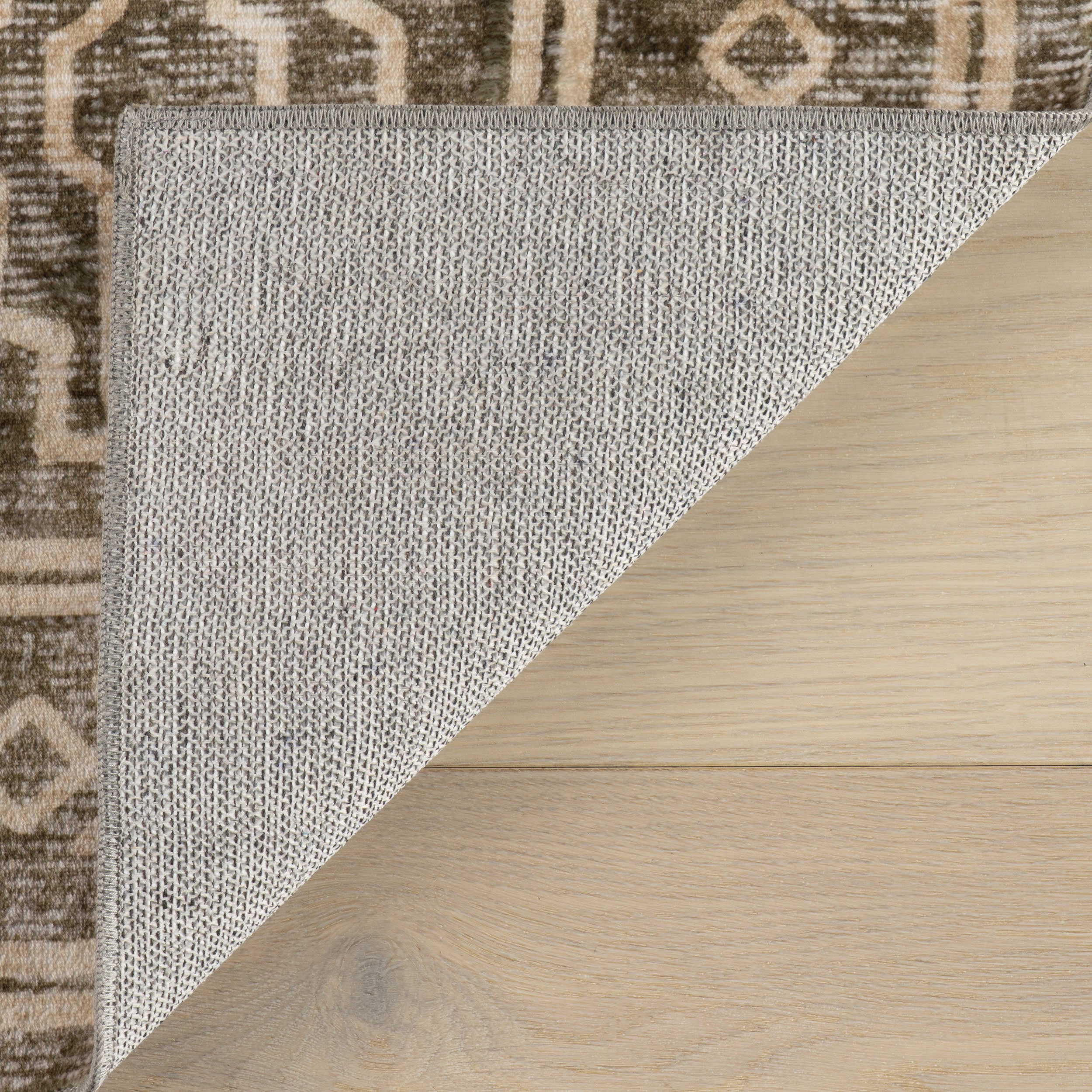Vale Global Trellis Washable Rug | Khaki - Image 6
