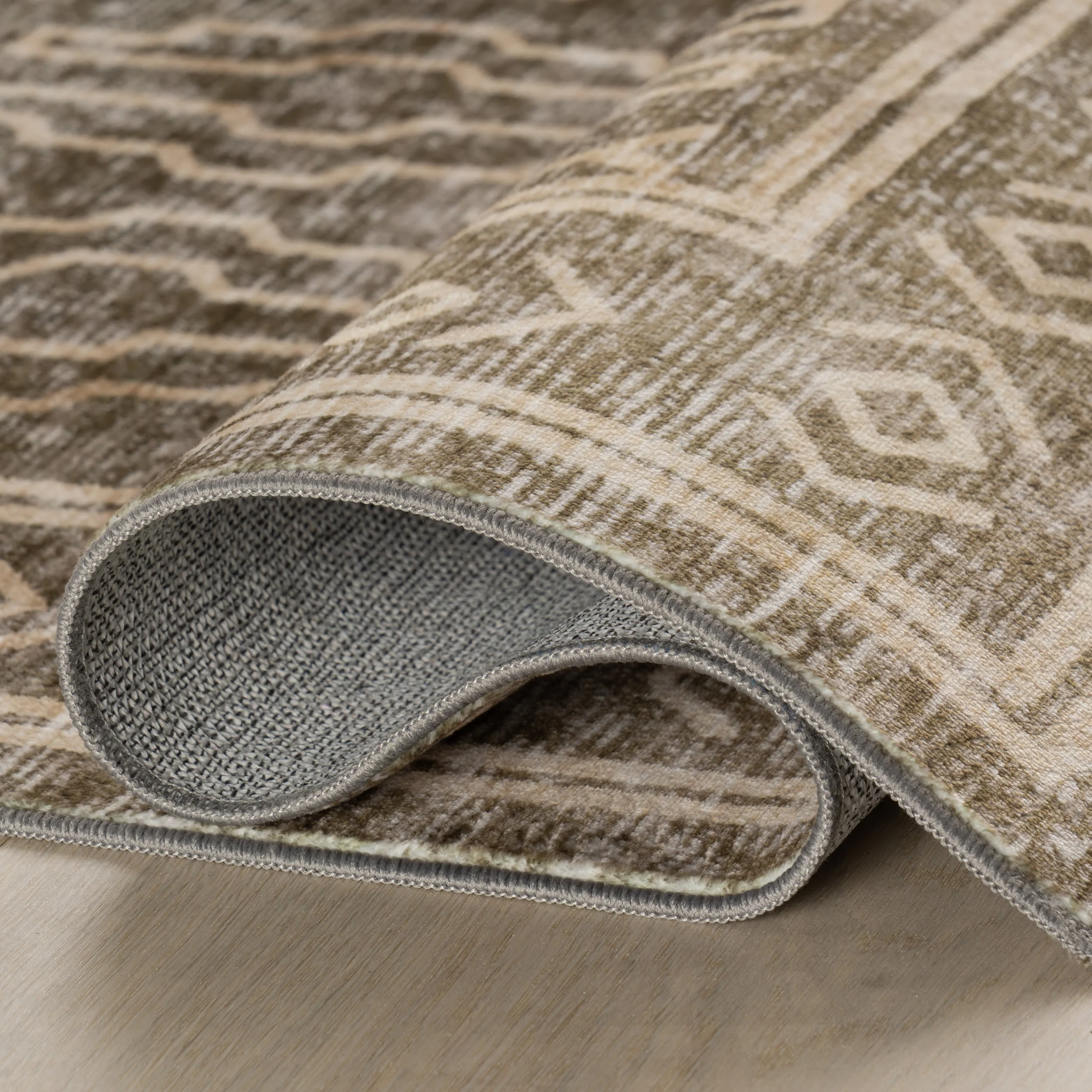 Vale Global Trellis Washable Rug | Khaki - Image 8