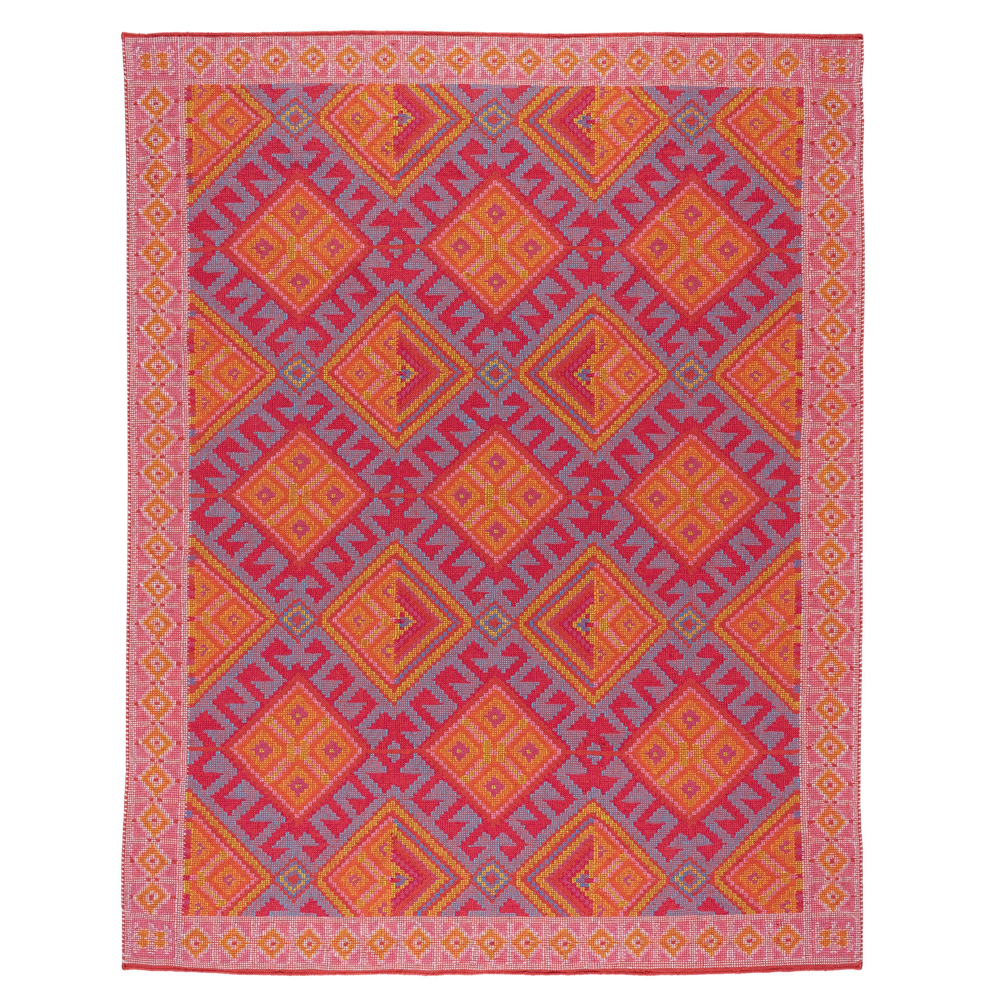 Valencia Kilim Handwoven Indoor/Outdoor Rug | Spice - Image 2