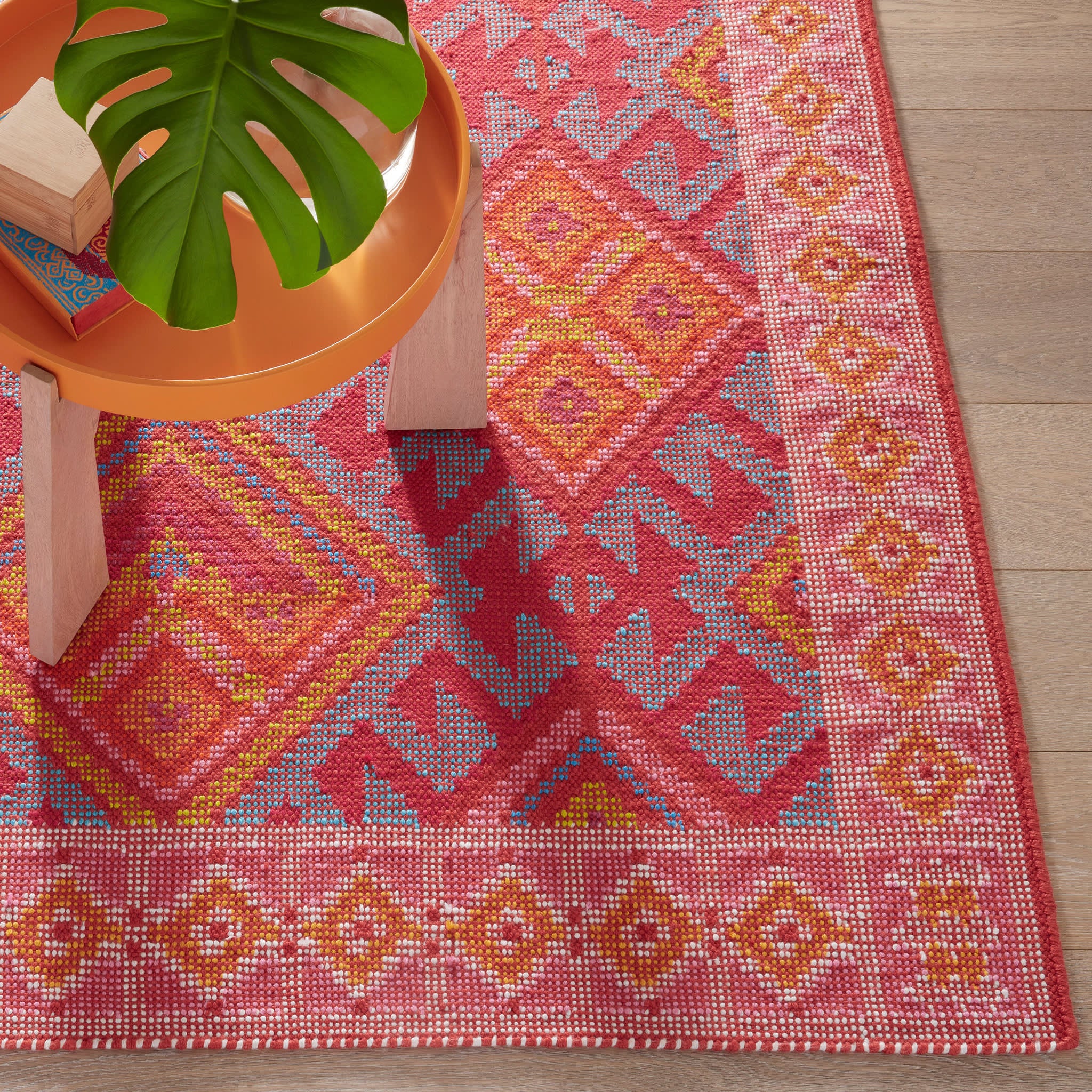Valencia Kilim Handwoven Indoor/Outdoor Rug | Spice - Image 6