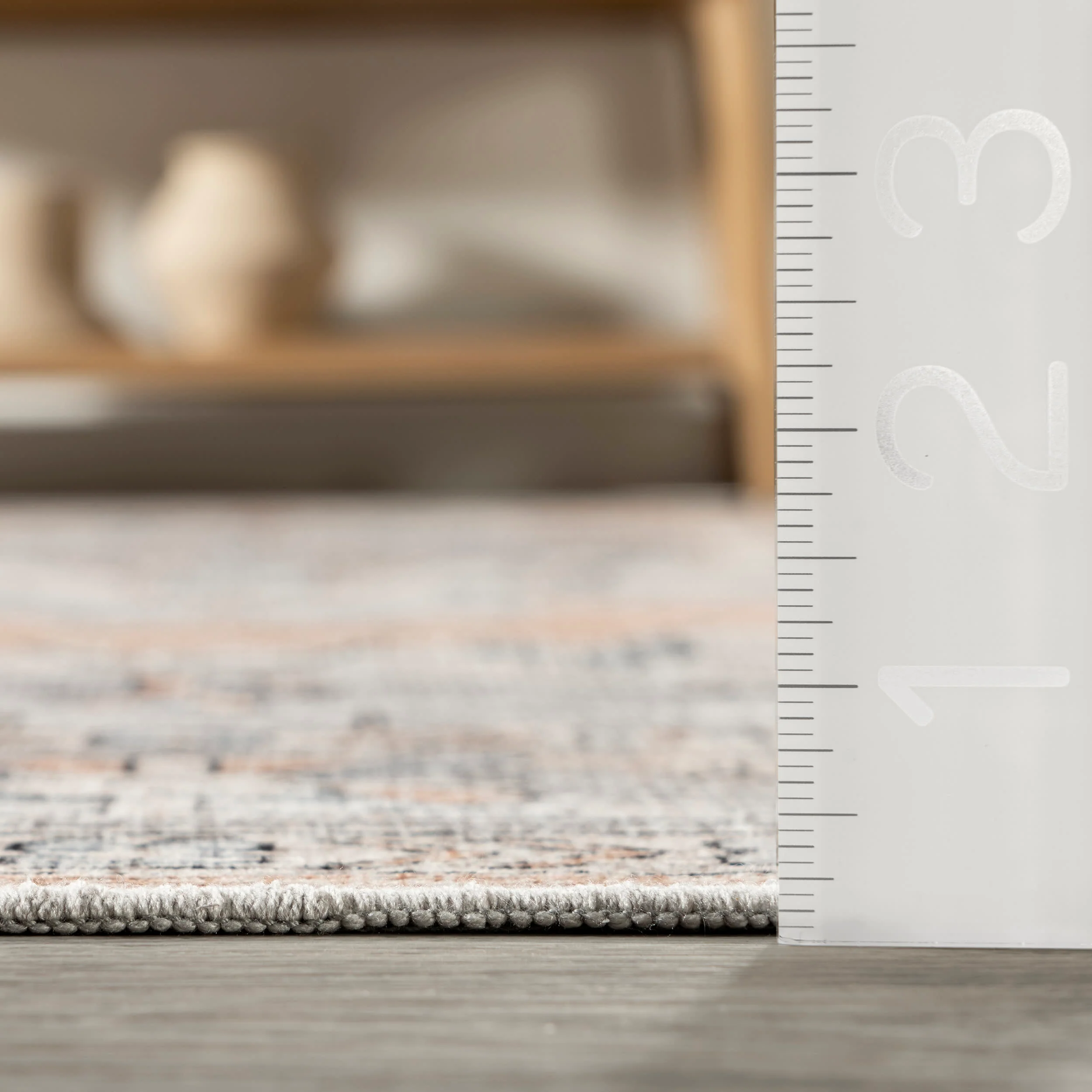Valentine Spill Proof Washable Rug | Light Orange - Image 5