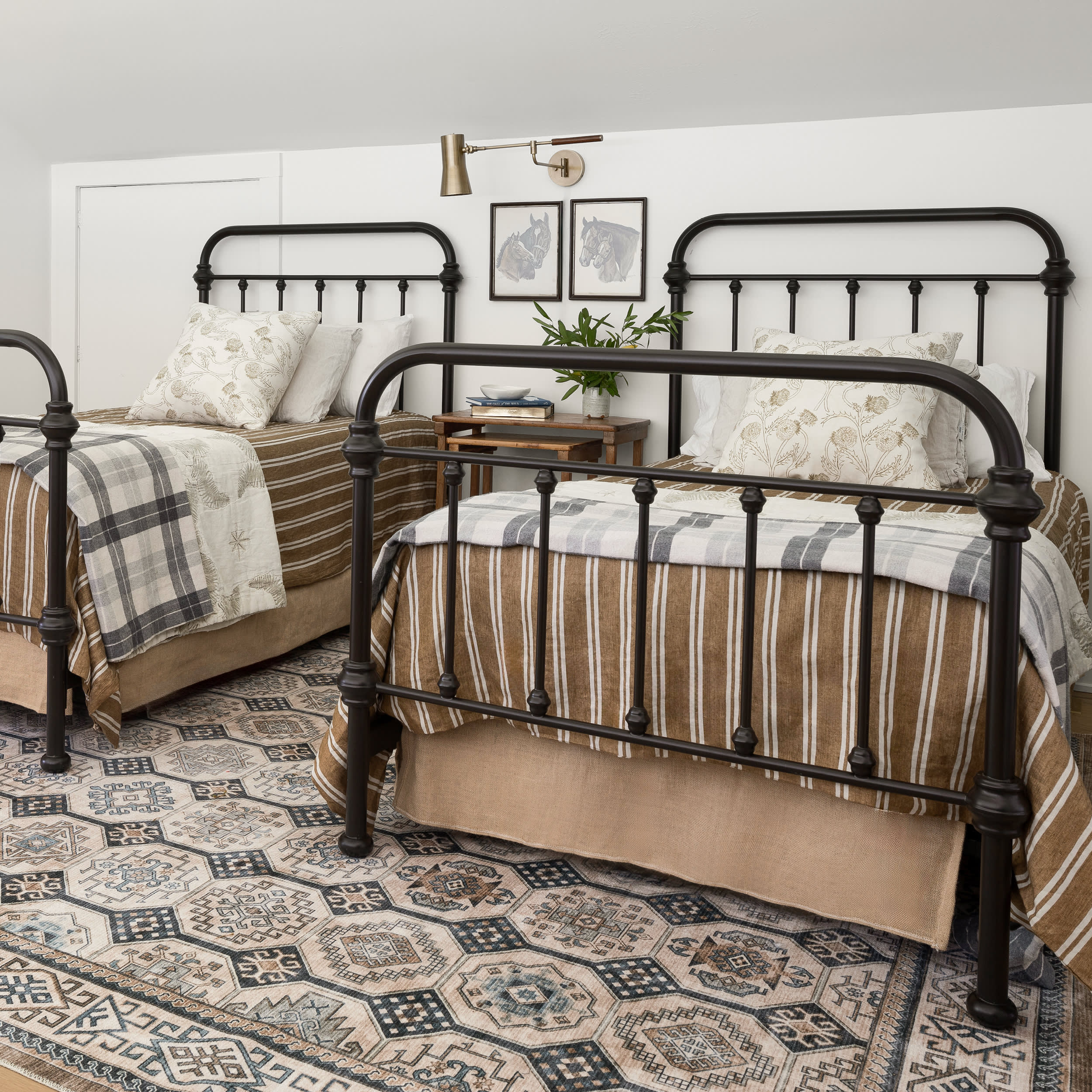 Valerian Tile Washable Rug | Light Beige - Image 2