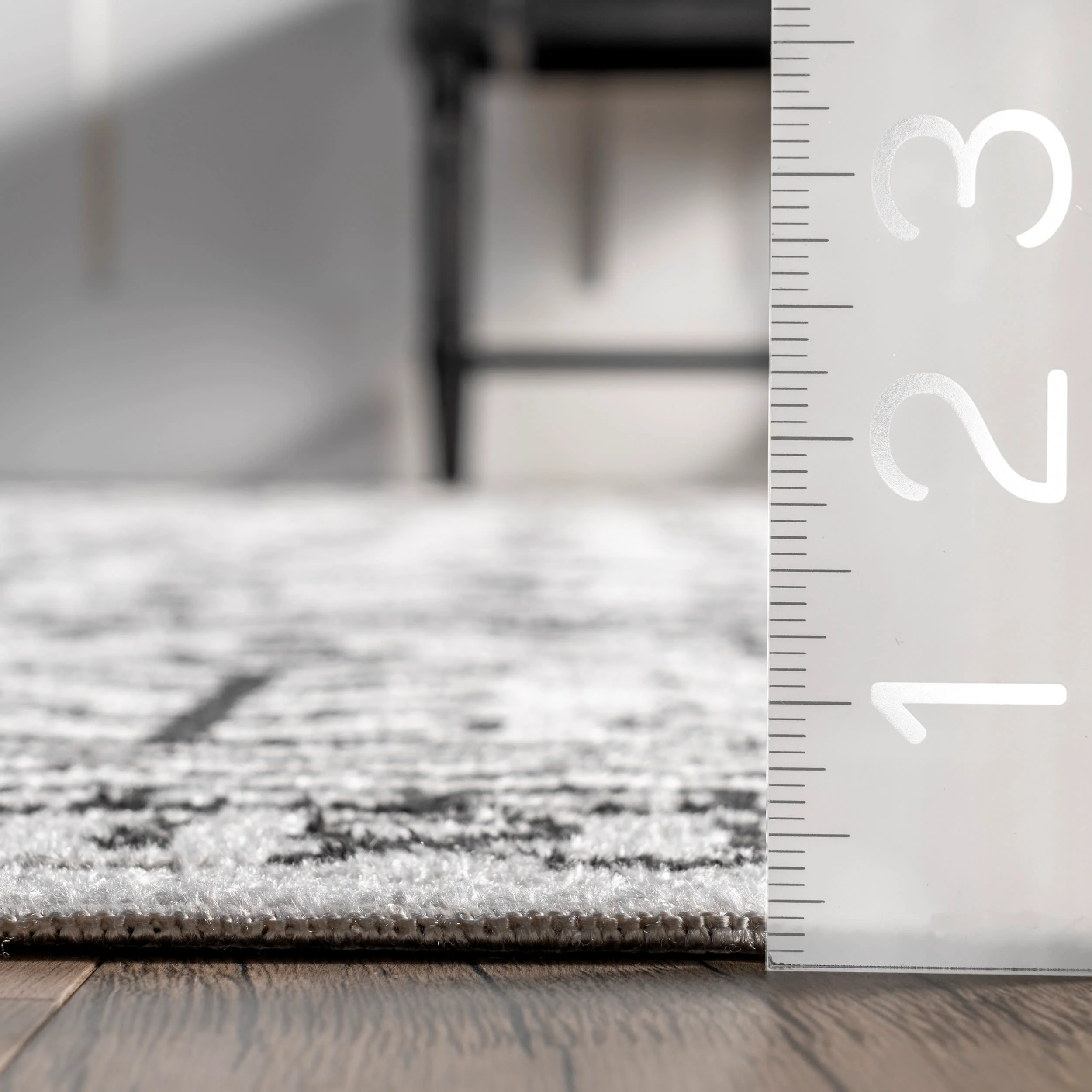 Valerie Washable Graphics Rug | Grey - Image 5