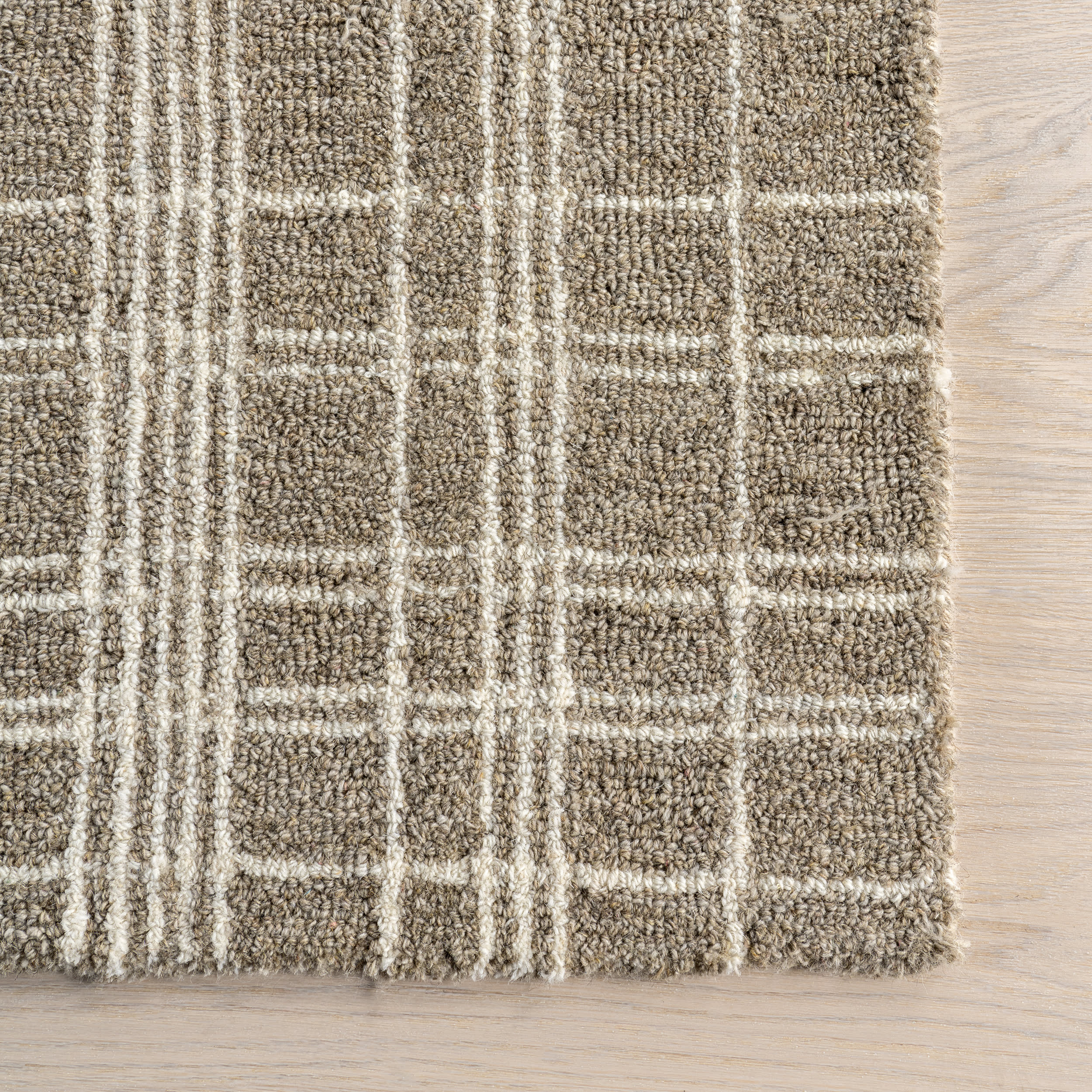 Valery Plaid Rug | Sand - Image 4