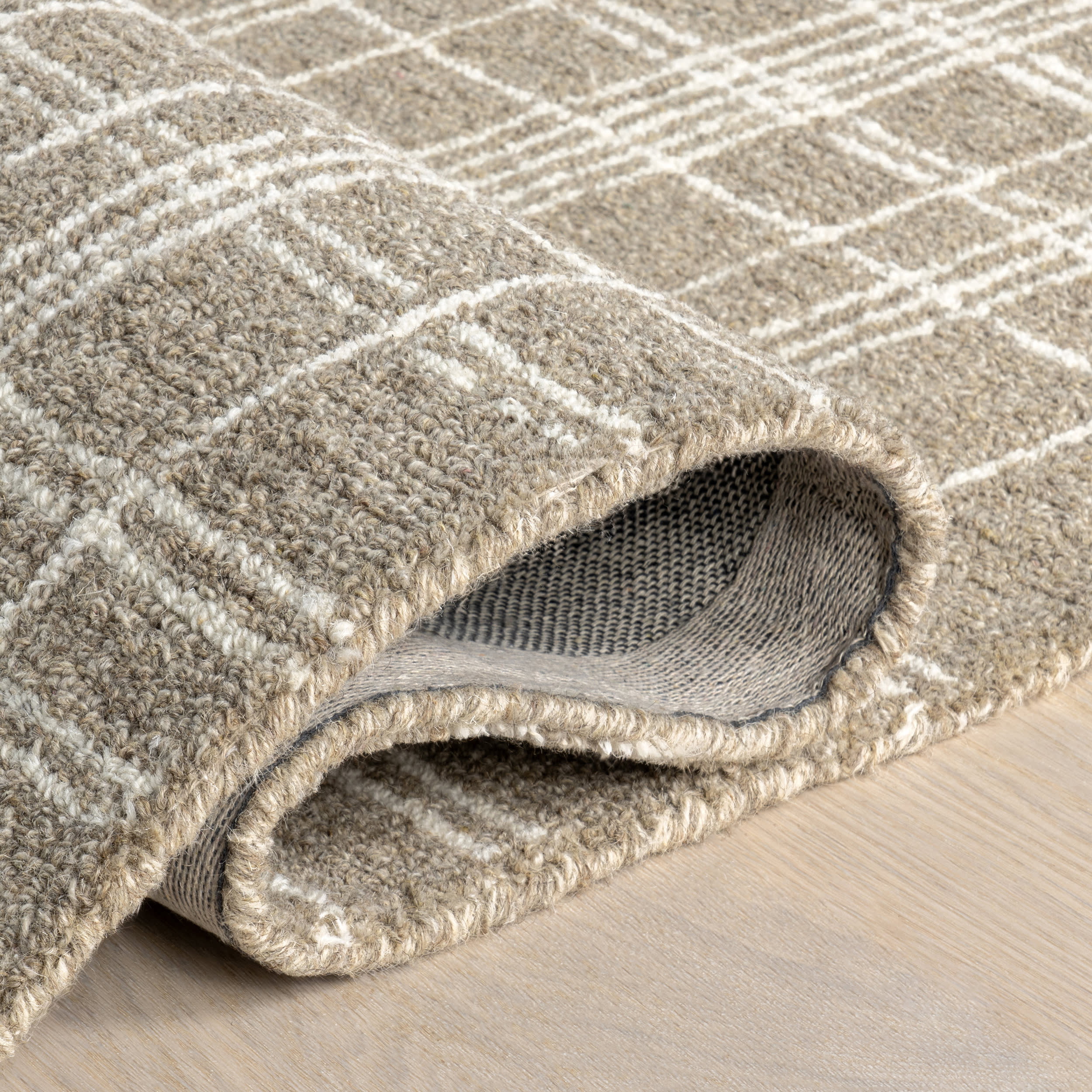 Valery Plaid Rug | Sand - Image 9