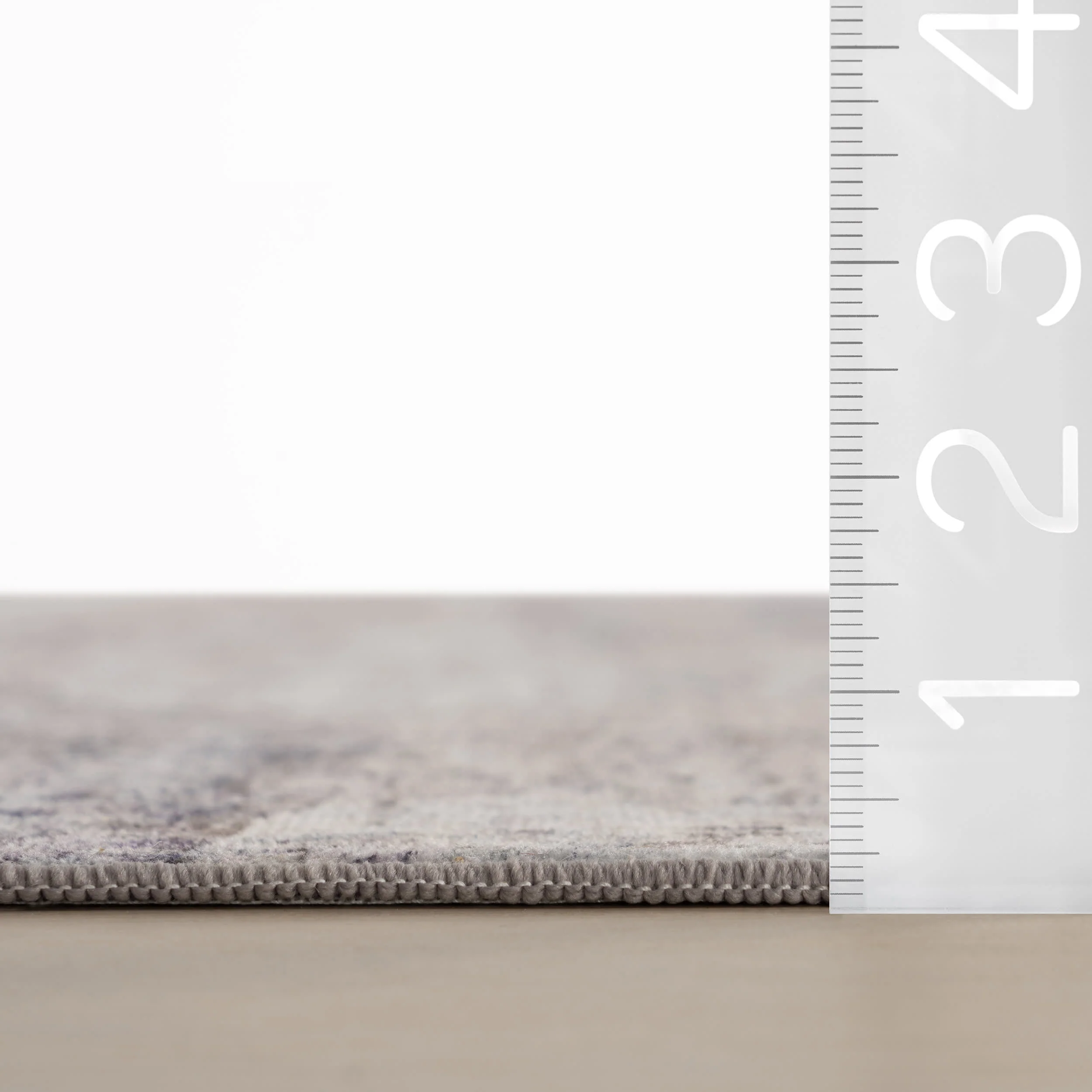 Glacier Abstract Washable Rug | Grey - Image 6