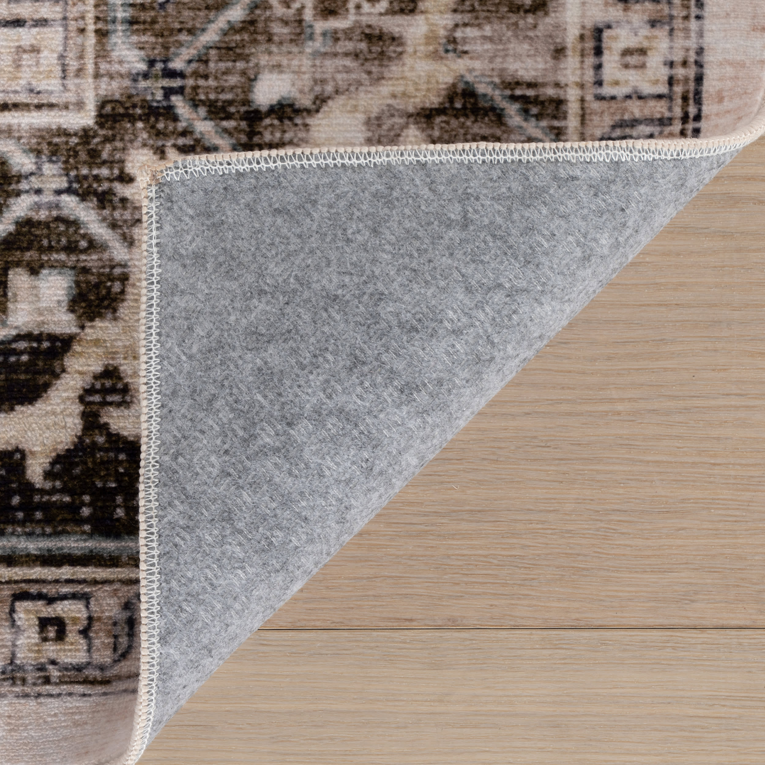 Vanisa Traditional Washable Rug | Beige - Image 8