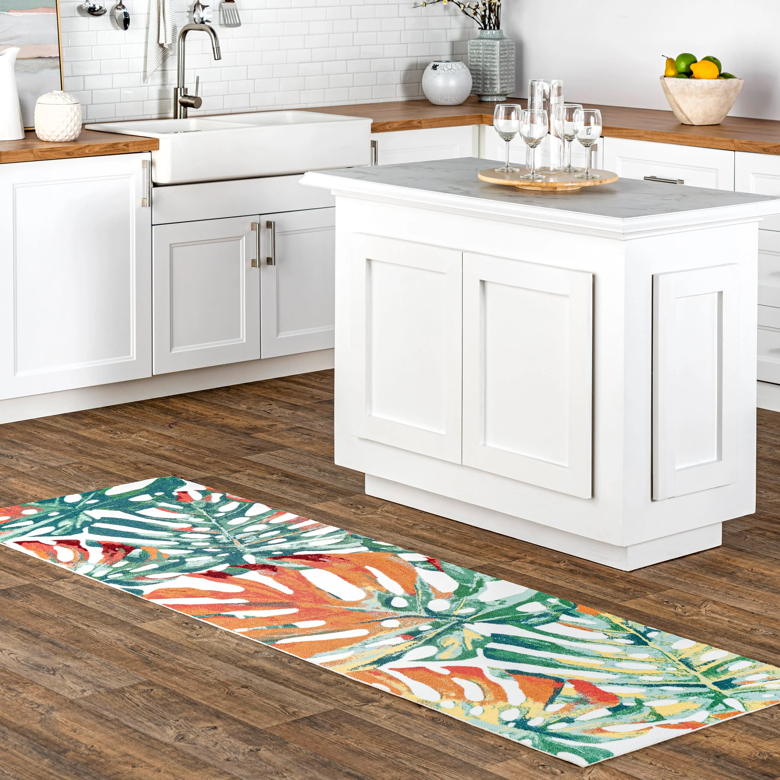 Variegated Spruce Indoor/Outdoor Rug | Multicolor - Image 2