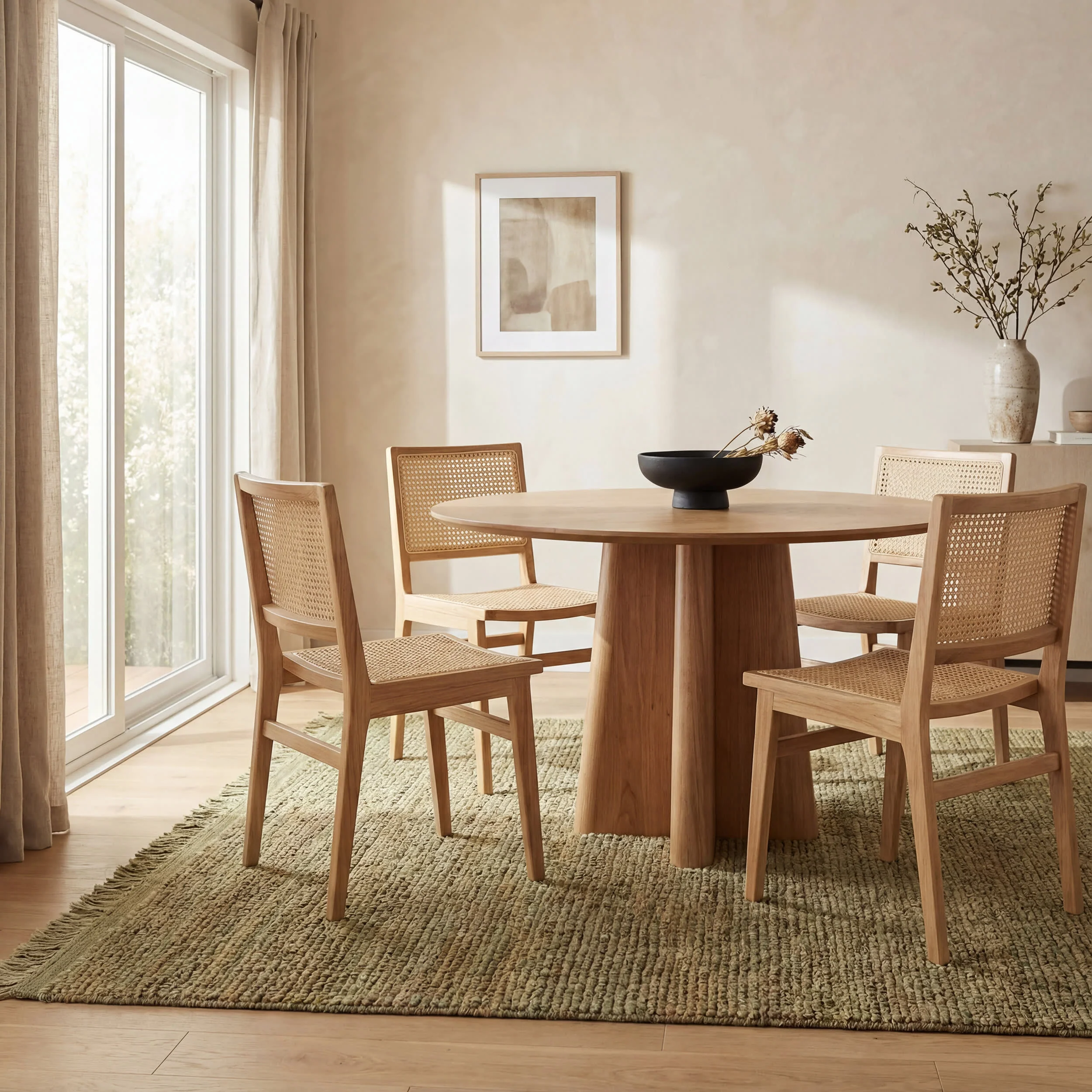 Varnu Textured Handmade Jute Rug | Green - Image 4