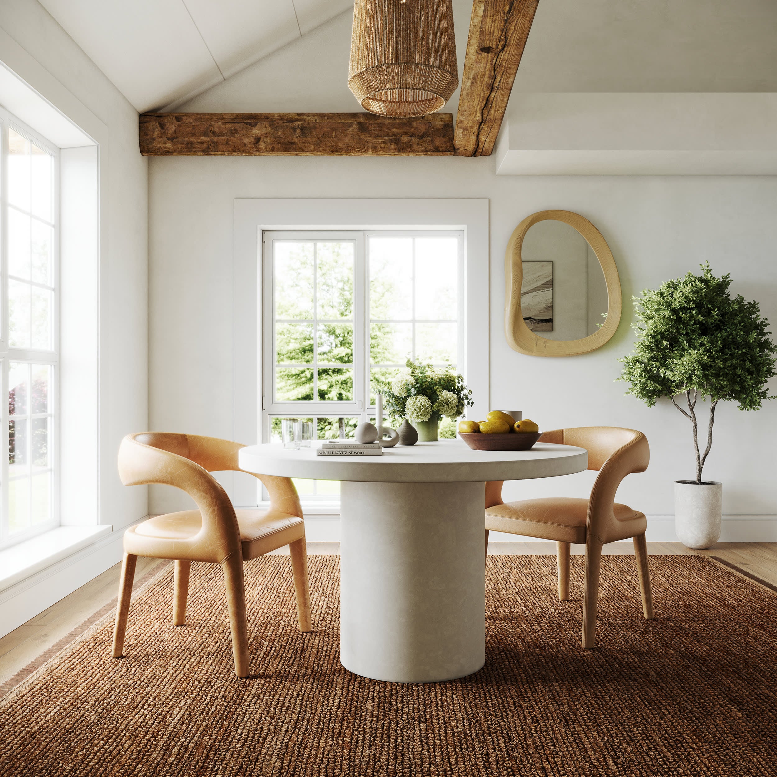 Varnu Textured Handmade Jute Rug | Natural - Image 2