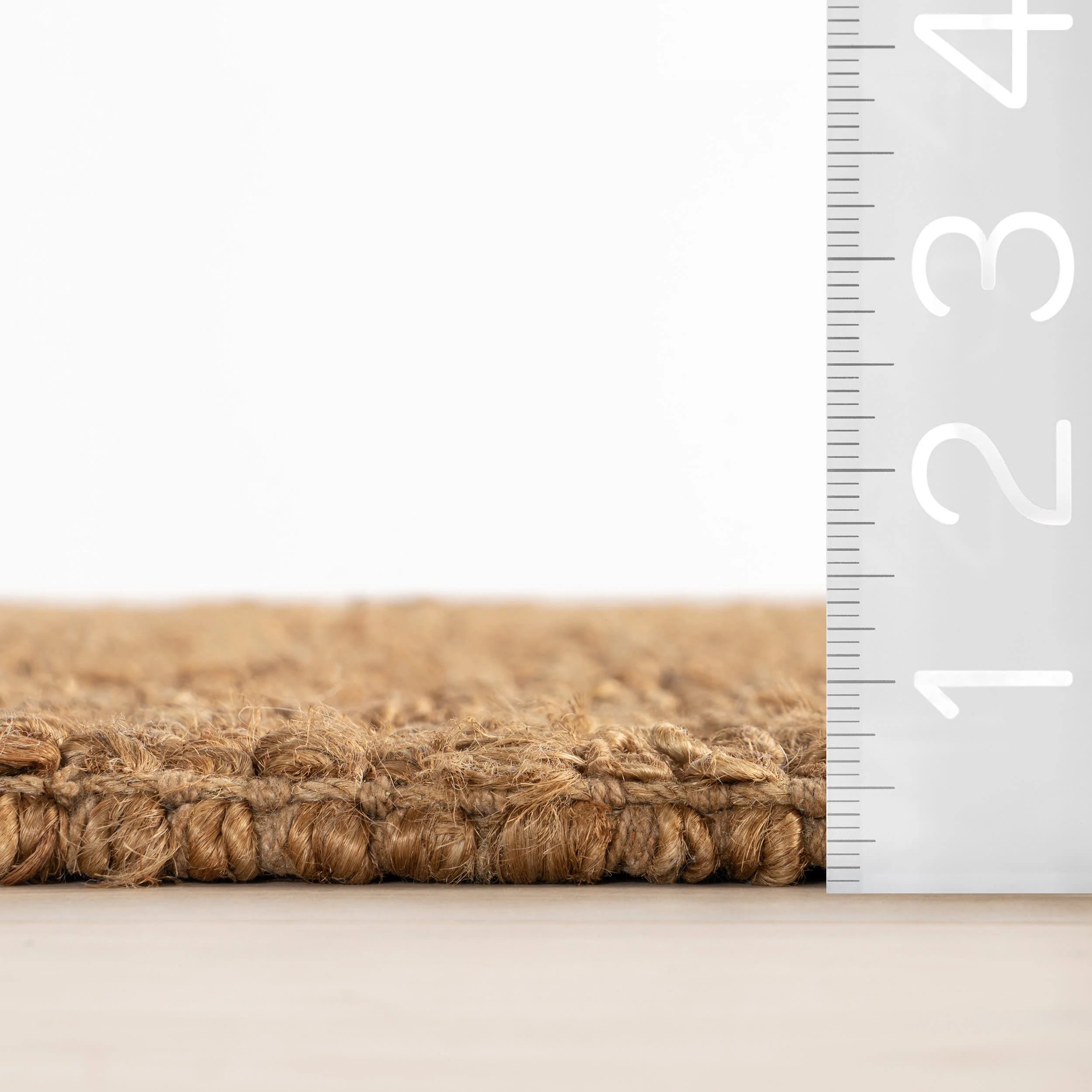 Varnu Textured Handmade Jute Rug | Natural - Image 5