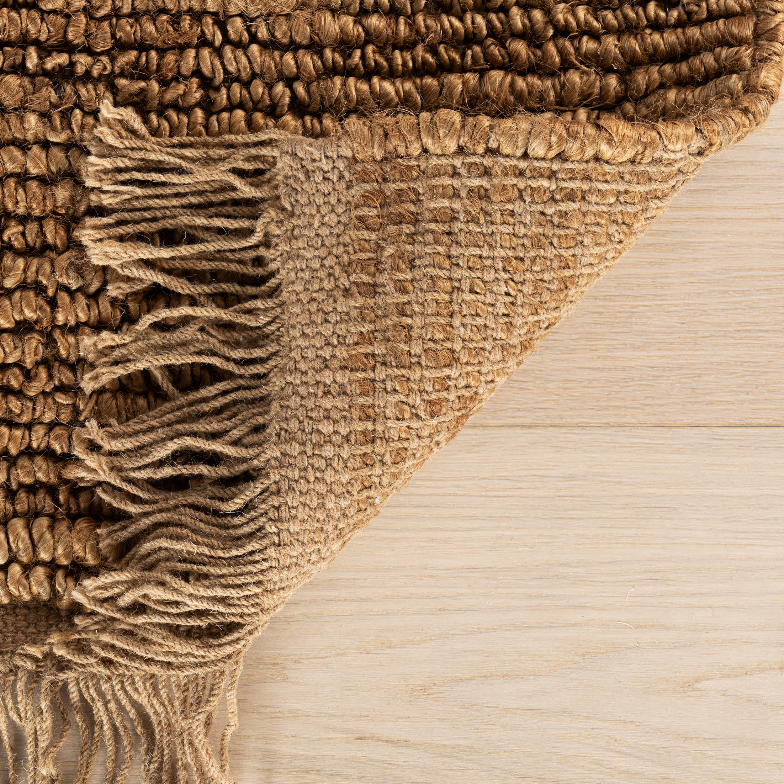 Varnu Textured Handmade Jute Rug | Natural - Image 7